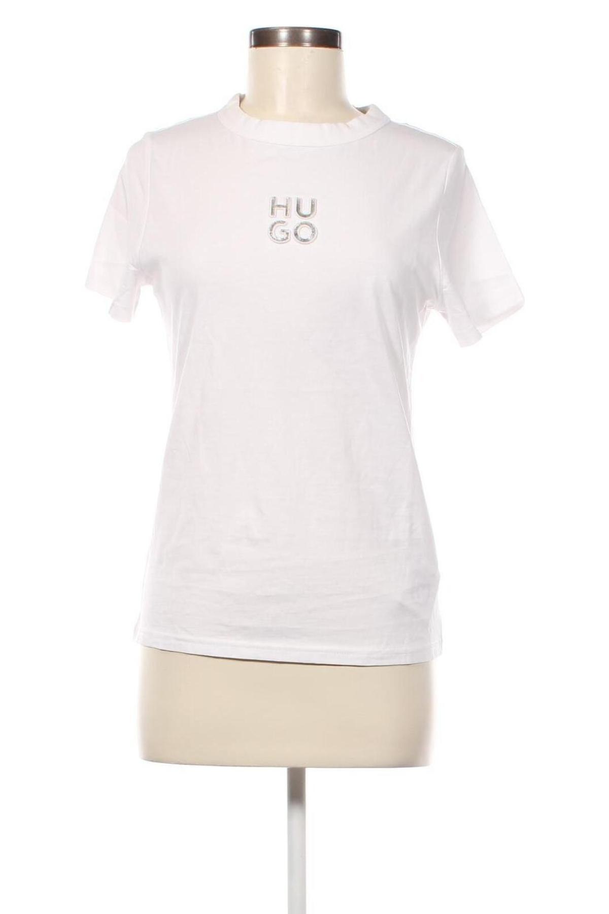 Γυναικείο t-shirt Hugo Boss, Μέγεθος L, Χρώμα Λευκό, Τιμή 65,46 €