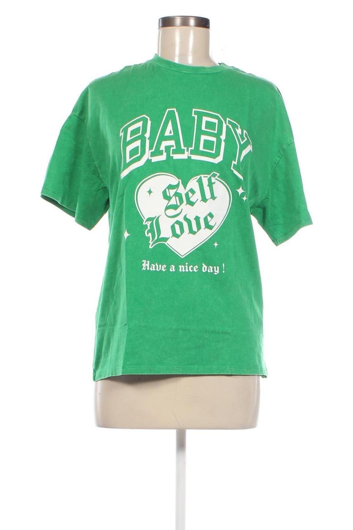 Γυναικείο t-shirt Jennyfer, Μέγεθος XXS, Χρώμα Πράσινο, Τιμή 4,65 €