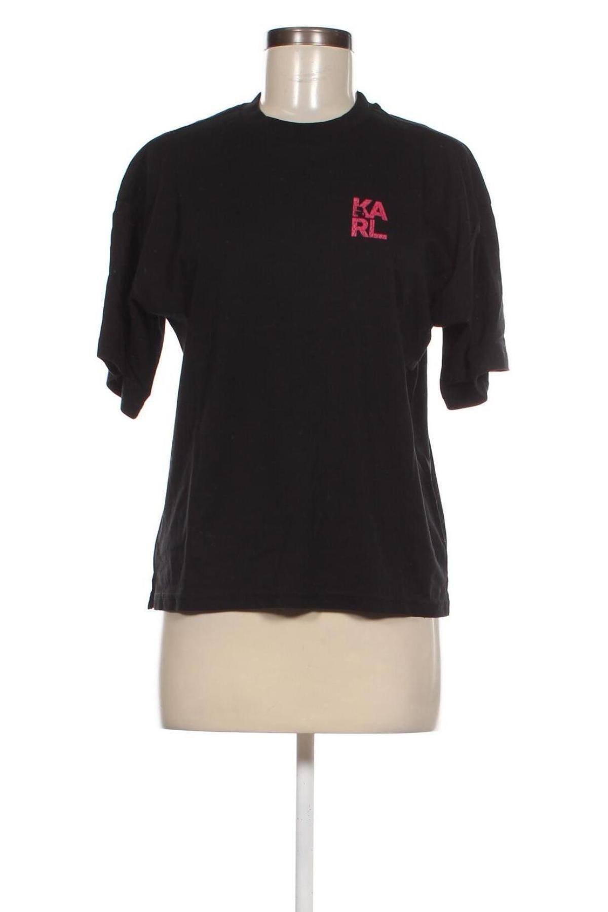 Дамска тениска Karl Lagerfeld, Размер S, Цвят Черен, Цена 69,85 лв.