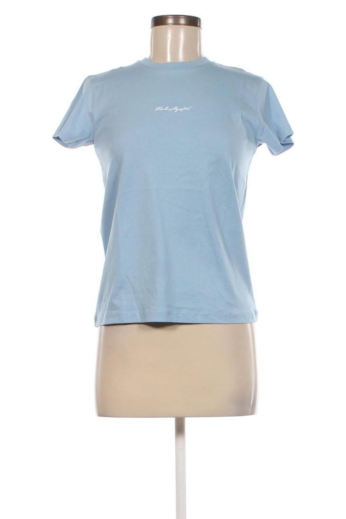 Damen T-Shirt Karl Lagerfeld, Größe XS, Farbe Blau, Preis 58,91 €