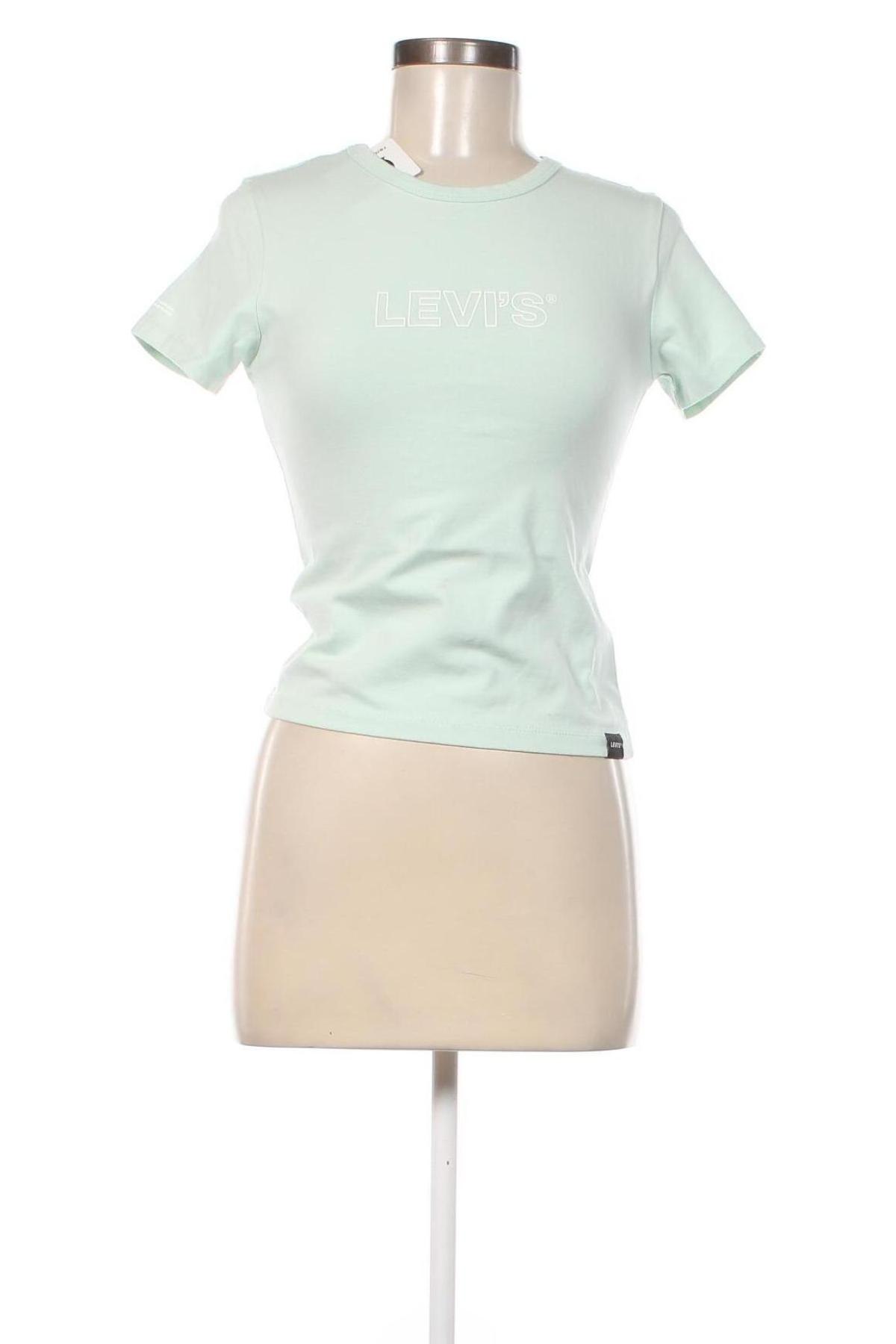 Damen T-Shirt Levi's, Größe XS, Farbe Grün, Preis 22,37 €