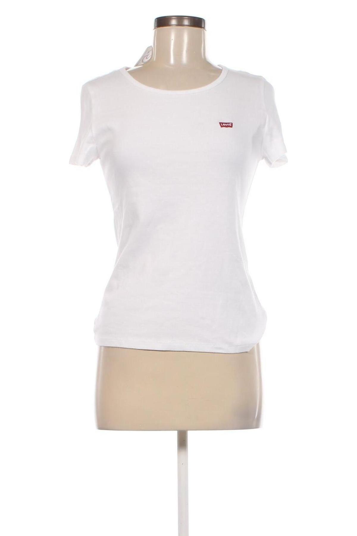 Γυναικείο t-shirt Levi's, Μέγεθος M, Χρώμα Λευκό, Τιμή 30,36 €