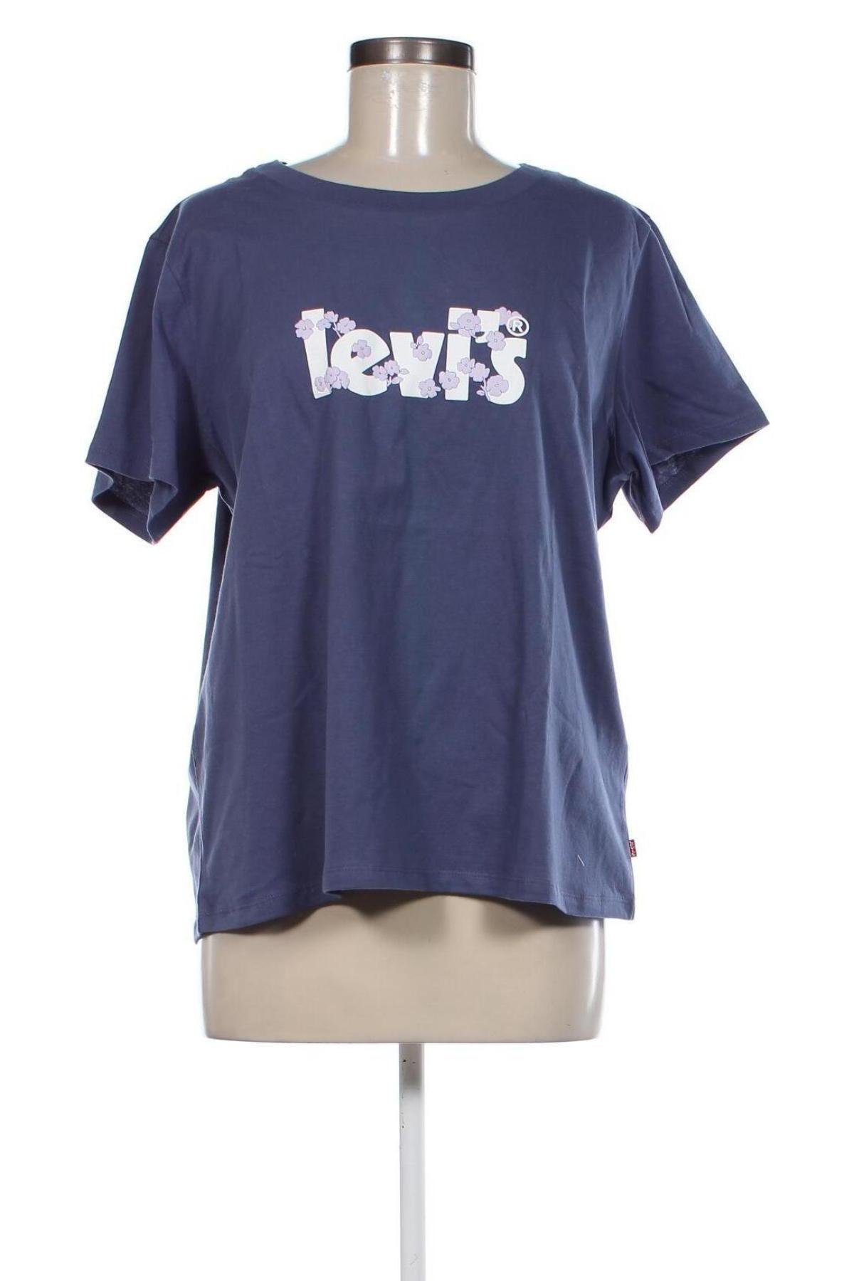 Damen T-Shirt Levi's, Größe XL, Farbe Blau, Preis € 17,58