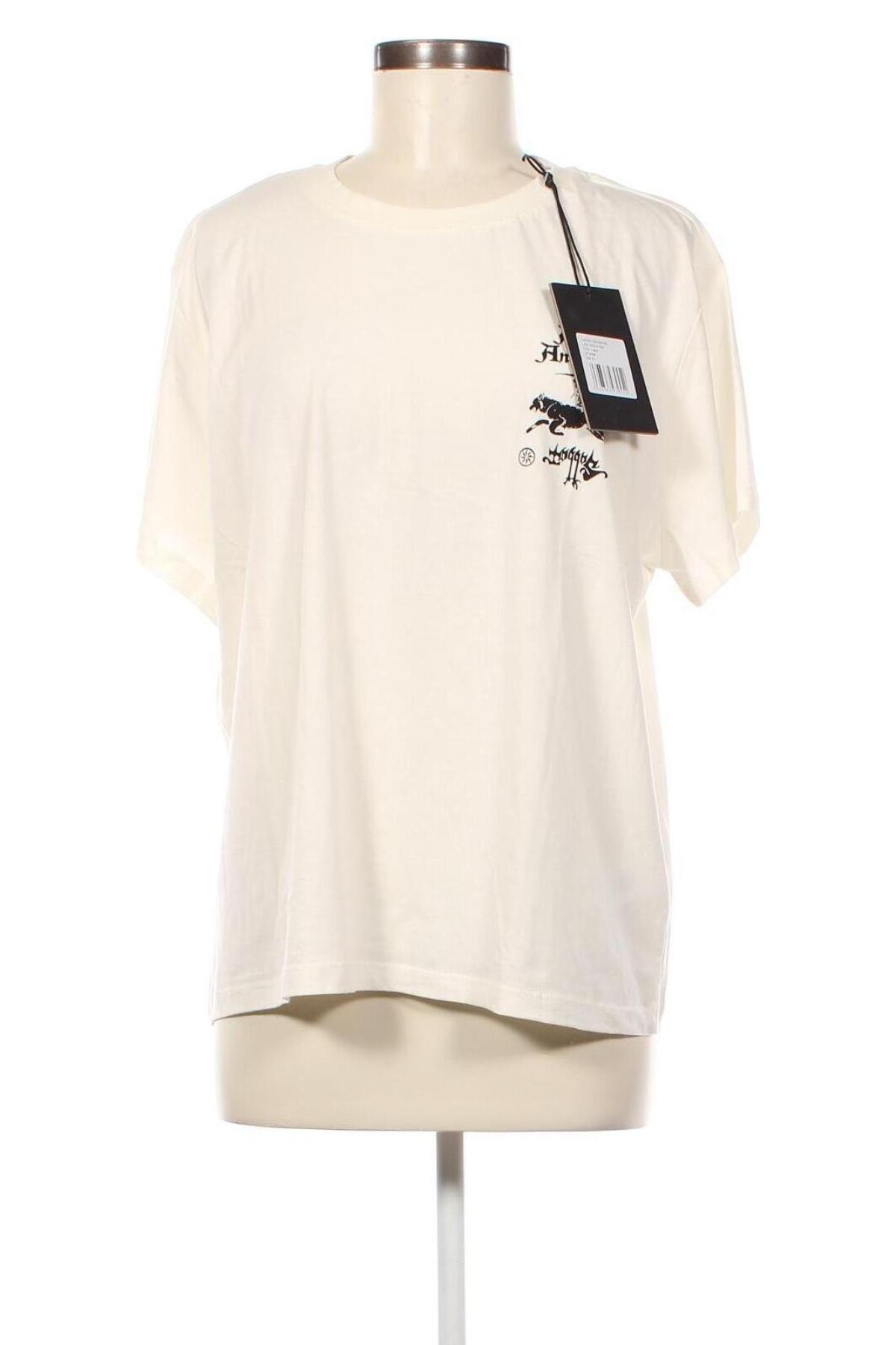 Γυναικείο t-shirt Luka Sabbat for ABOUT YOU, Μέγεθος XL, Χρώμα Εκρού, Τιμή 20,41 €