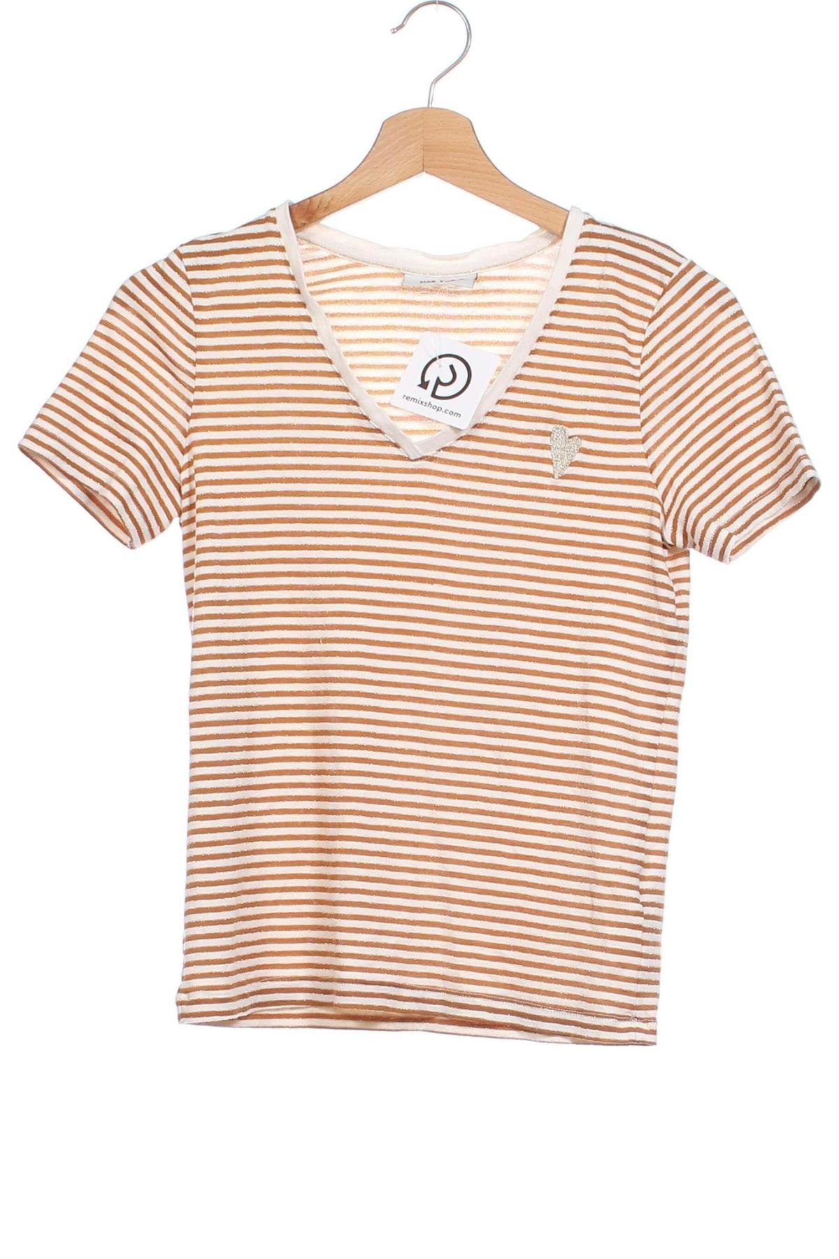 Γυναικείο t-shirt MOS MOSH, Μέγεθος XS, Χρώμα Χρυσαφί, Τιμή 8,29 €