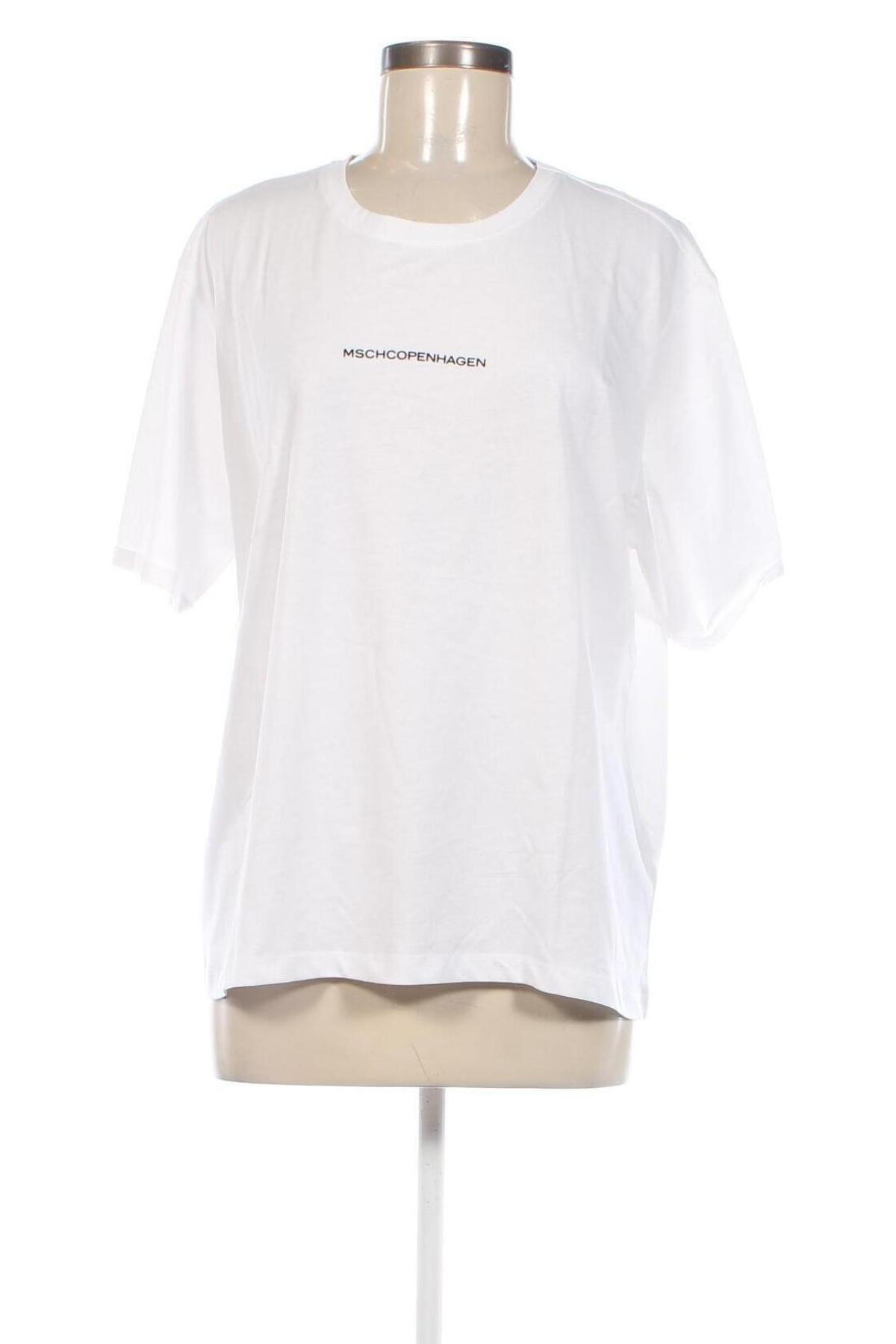 Γυναικείο t-shirt MSCH, Μέγεθος M, Χρώμα Λευκό, Τιμή 15,88 €