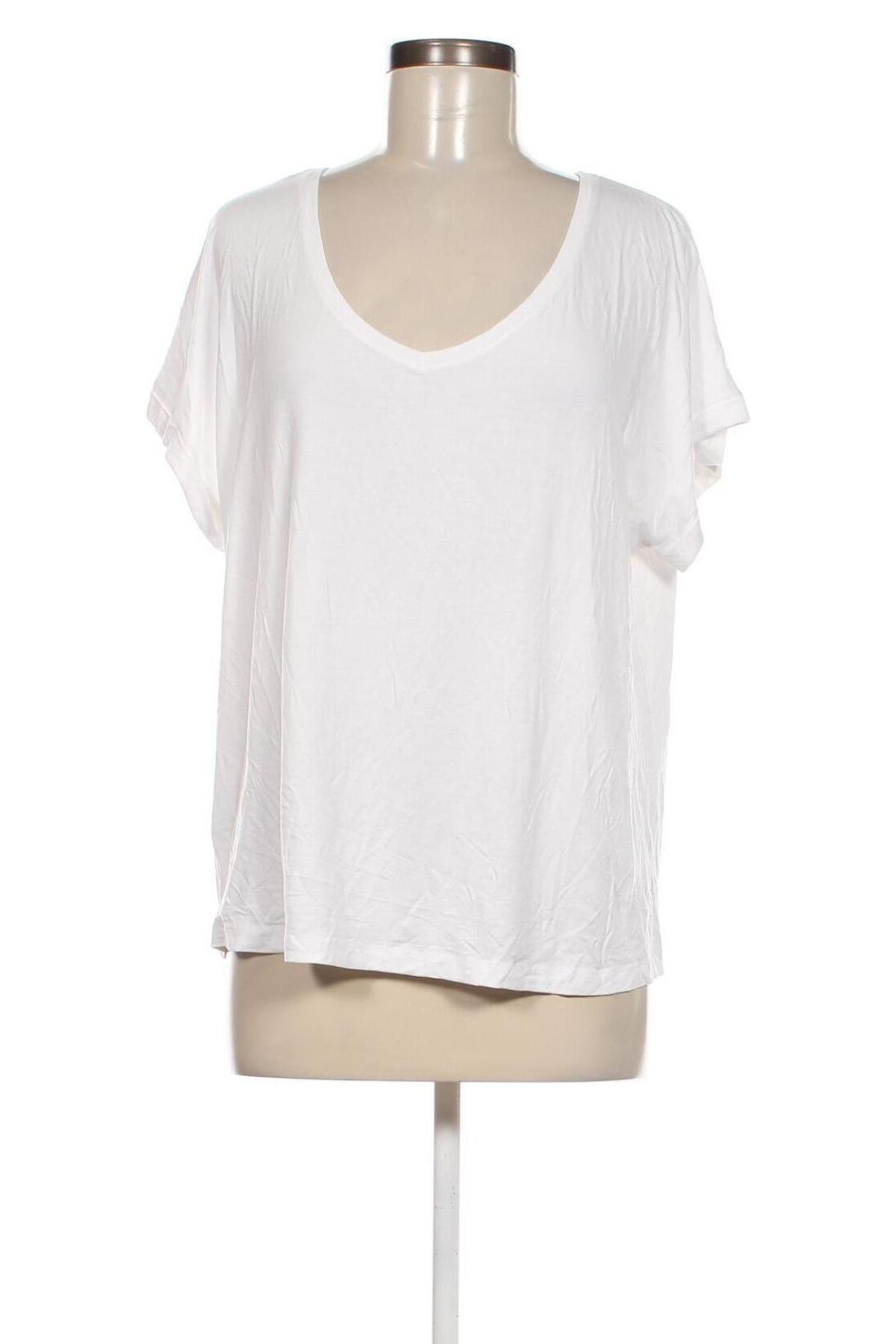 Γυναικείο t-shirt Mango, Μέγεθος XL, Χρώμα Λευκό, Τιμή 18,56 €