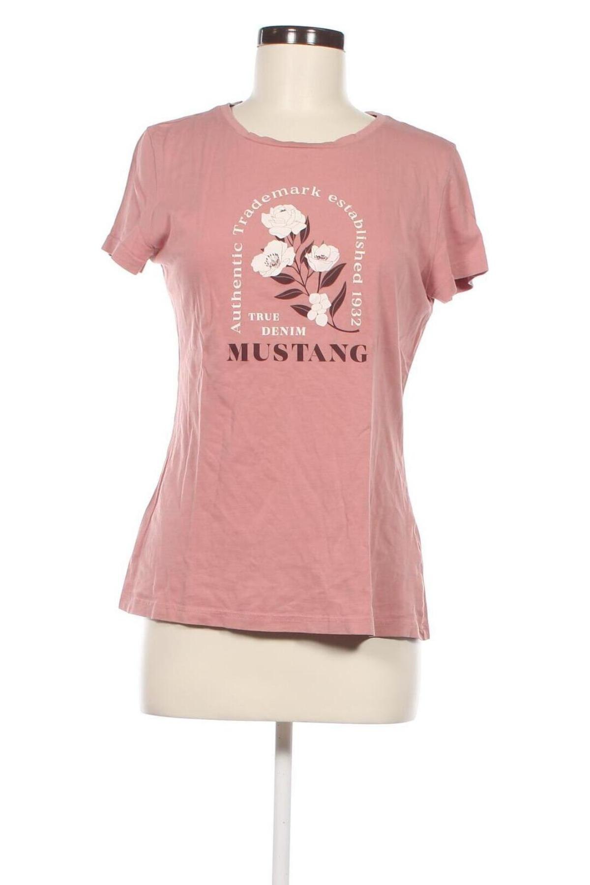 Damen T-Shirt Mustang, Größe M, Farbe Aschrosa, Preis 4,91 €