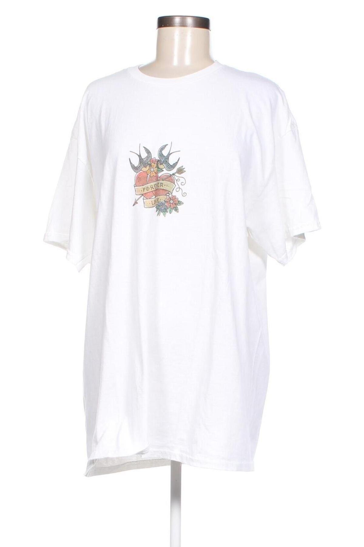 Damen T-Shirt Nasty Gal, Größe M, Farbe Weiß, Preis 11,14 €