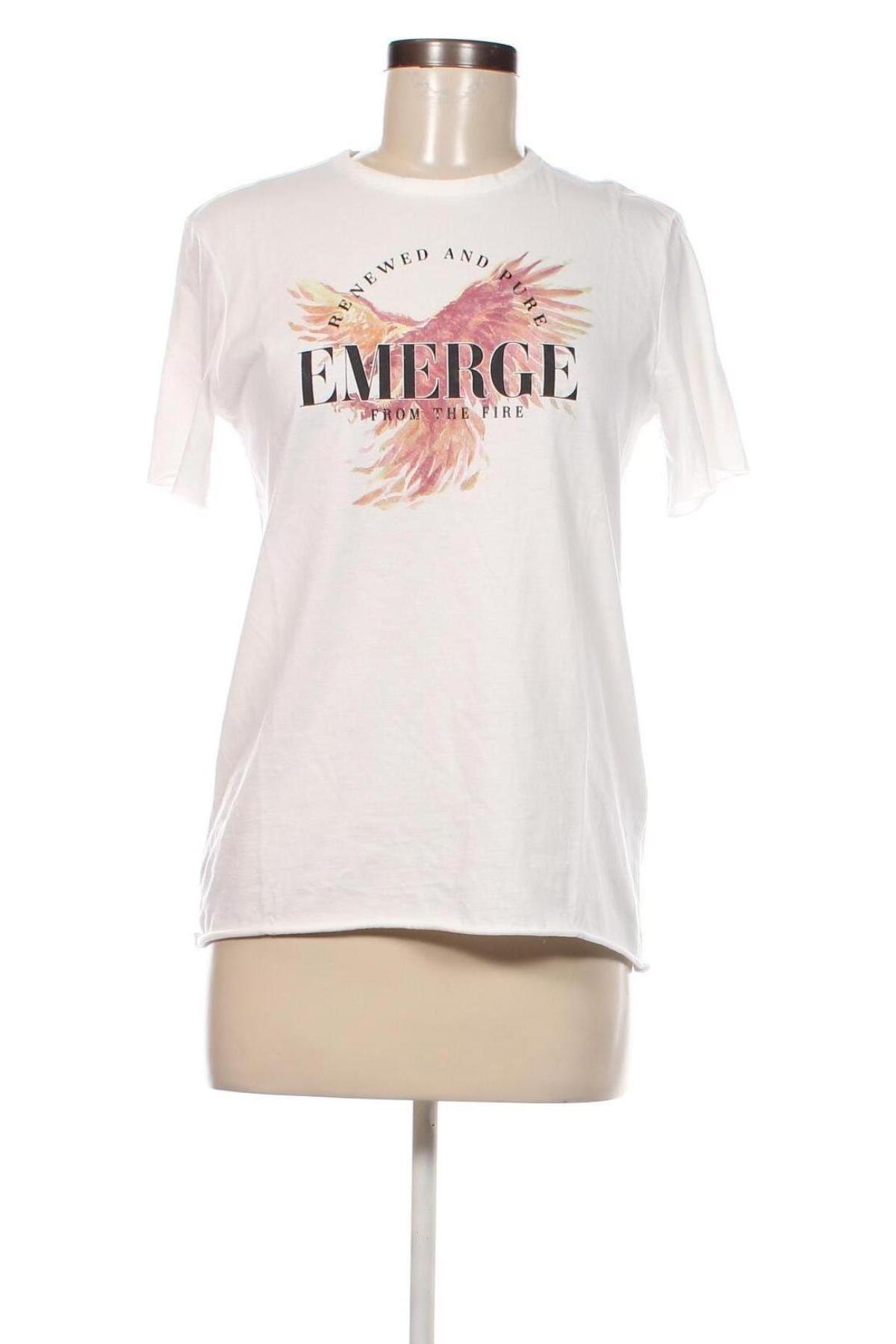 Γυναικείο t-shirt ONLY, Μέγεθος S, Χρώμα Λευκό, Τιμή 15,18 €