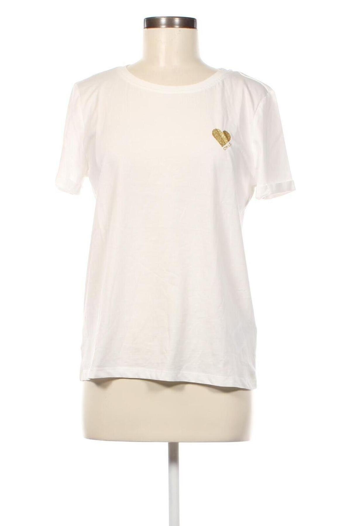 Damen T-Shirt ONLY, Größe M, Farbe Weiß, Preis 9,59 €