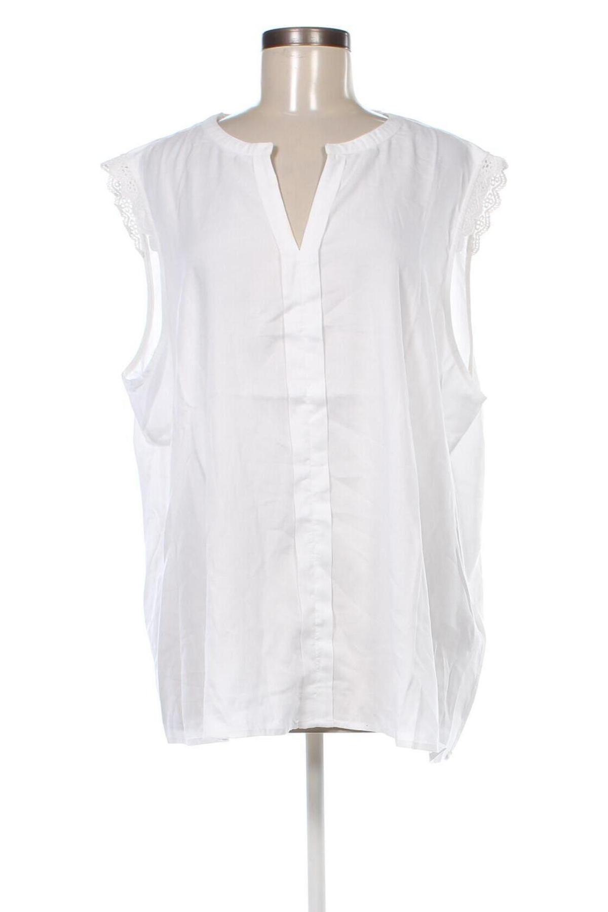 Γυναικείο t-shirt ONLY Carmakoma, Μέγεθος XXL, Χρώμα Λευκό, Τιμή 15,98 €