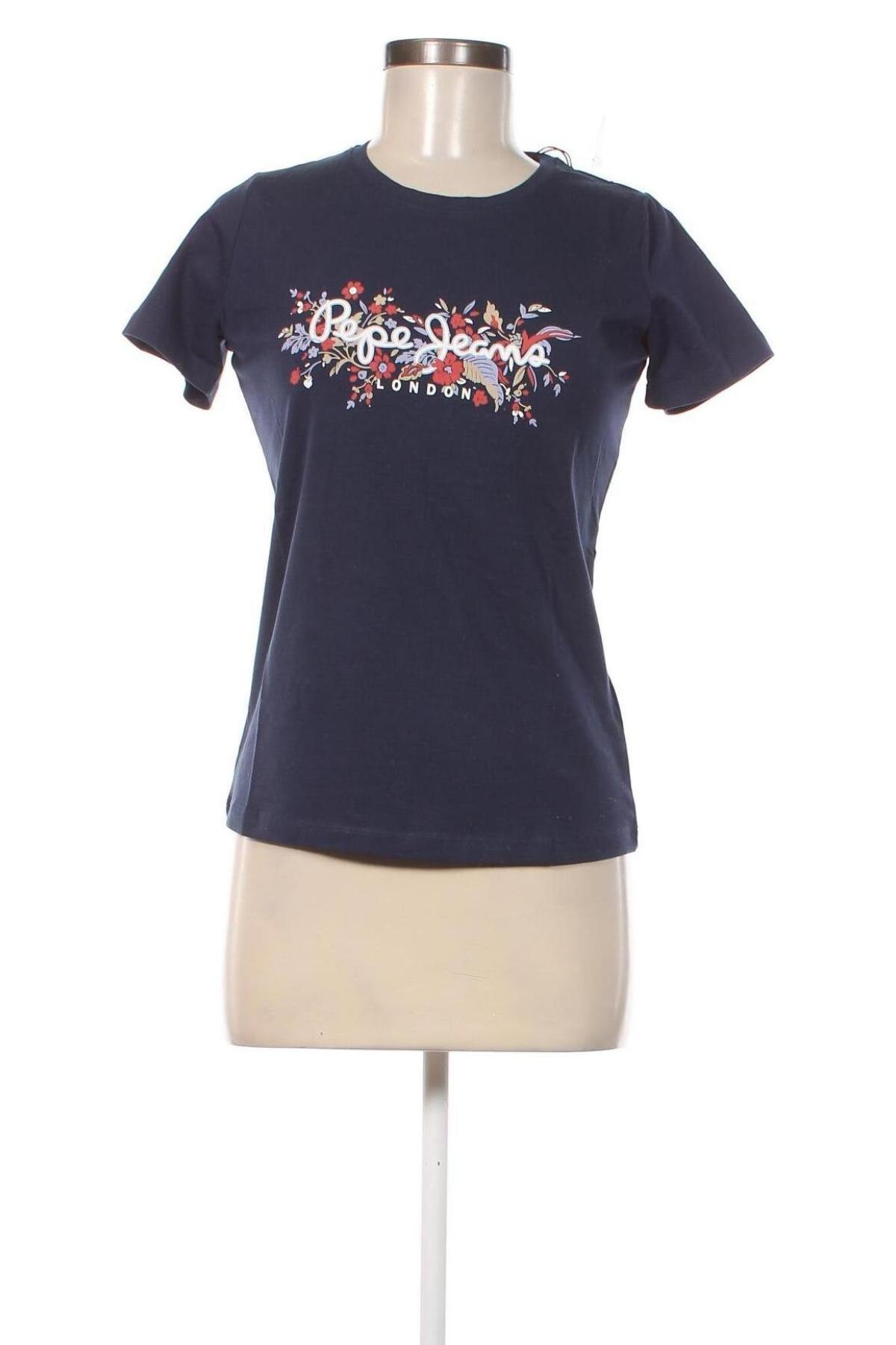 Γυναικείο t-shirt Pepe Jeans, Μέγεθος M, Χρώμα Μπλέ, Τιμή 31,96 €