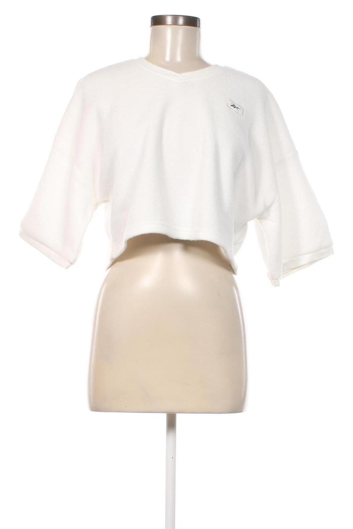 Γυναικείο t-shirt Reebok, Μέγεθος M, Χρώμα Λευκό, Τιμή 22,37 €