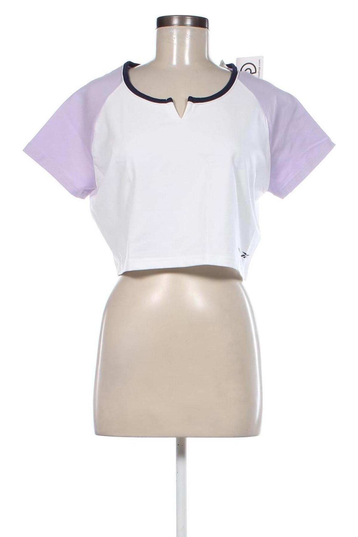 Γυναικείο t-shirt Reebok, Μέγεθος XL, Χρώμα Εκρού, Τιμή 17,58 €