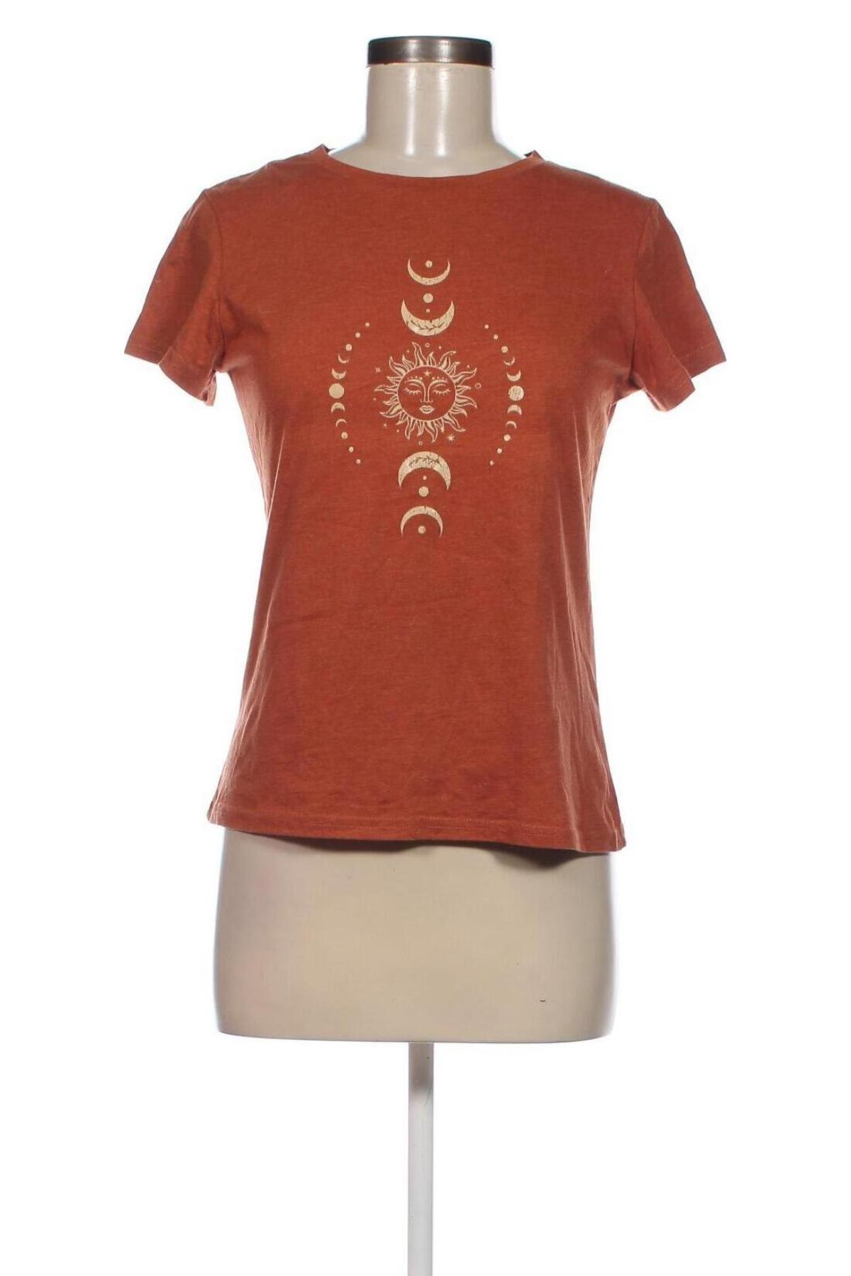 Damen T-Shirt SHEIN, Größe S, Farbe Braun, Preis 5,43 €