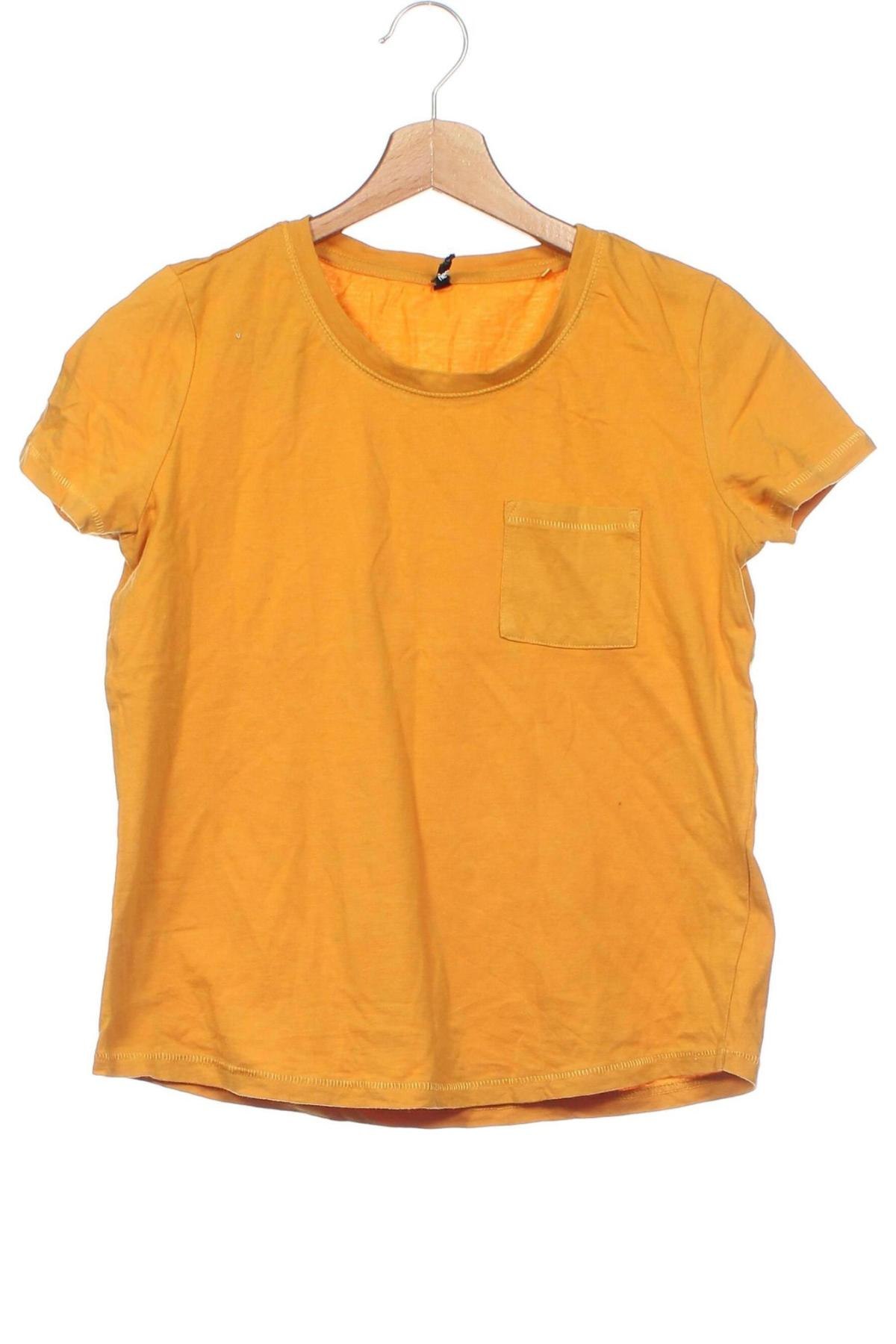 Γυναικείο t-shirt Sinsay, Μέγεθος XS, Χρώμα Κίτρινο, Τιμή 5,05 €