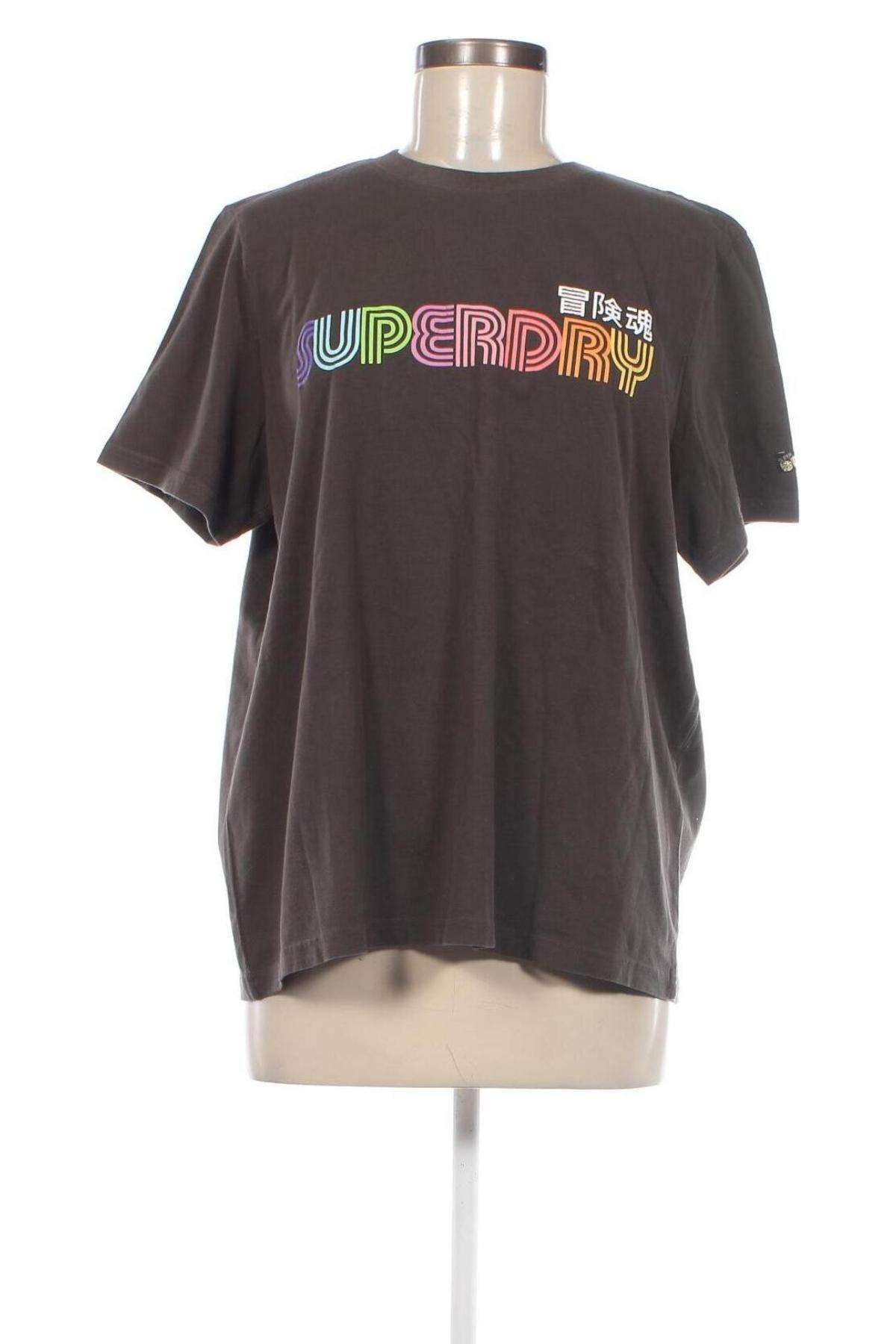 Damen T-Shirt Superdry, Größe XL, Farbe Grau, Preis € 20,62