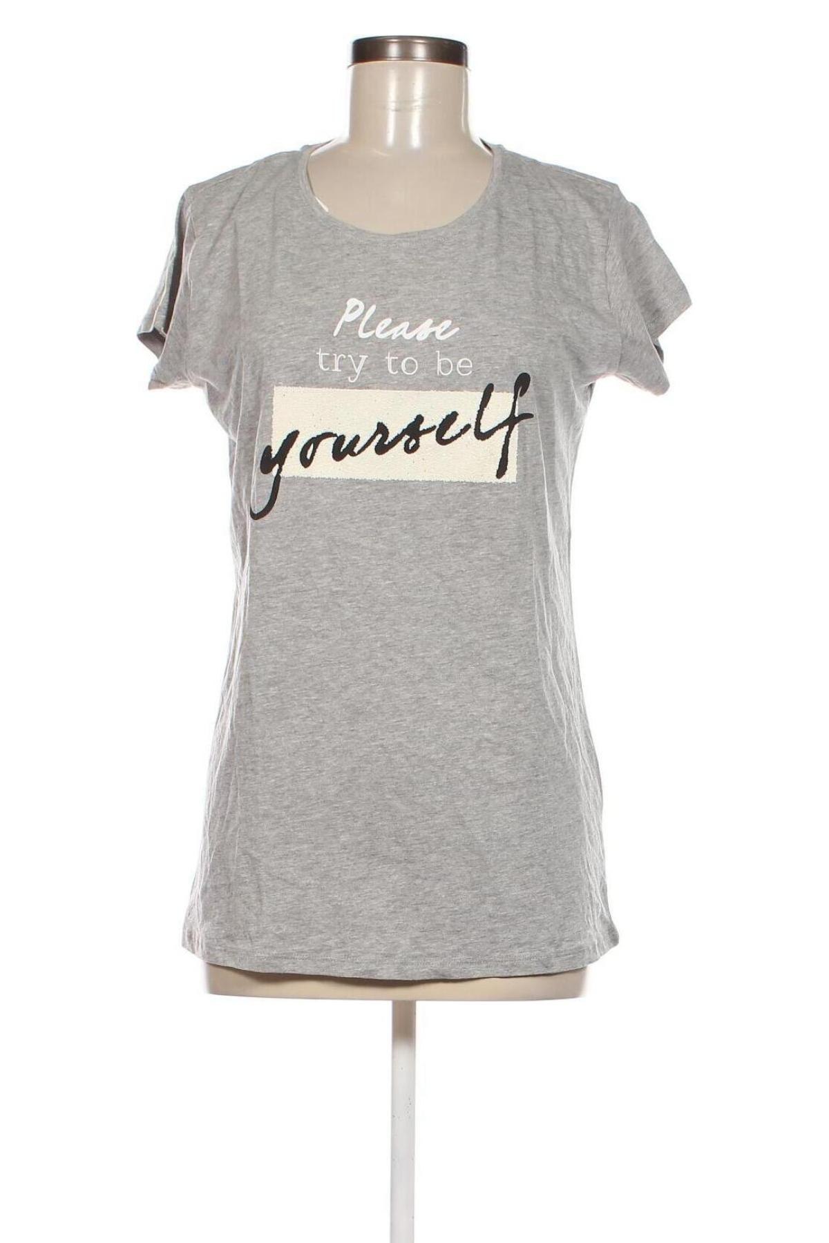 Damen T-Shirt Takko Fashion, Größe L, Farbe Grau, Preis € 9,05