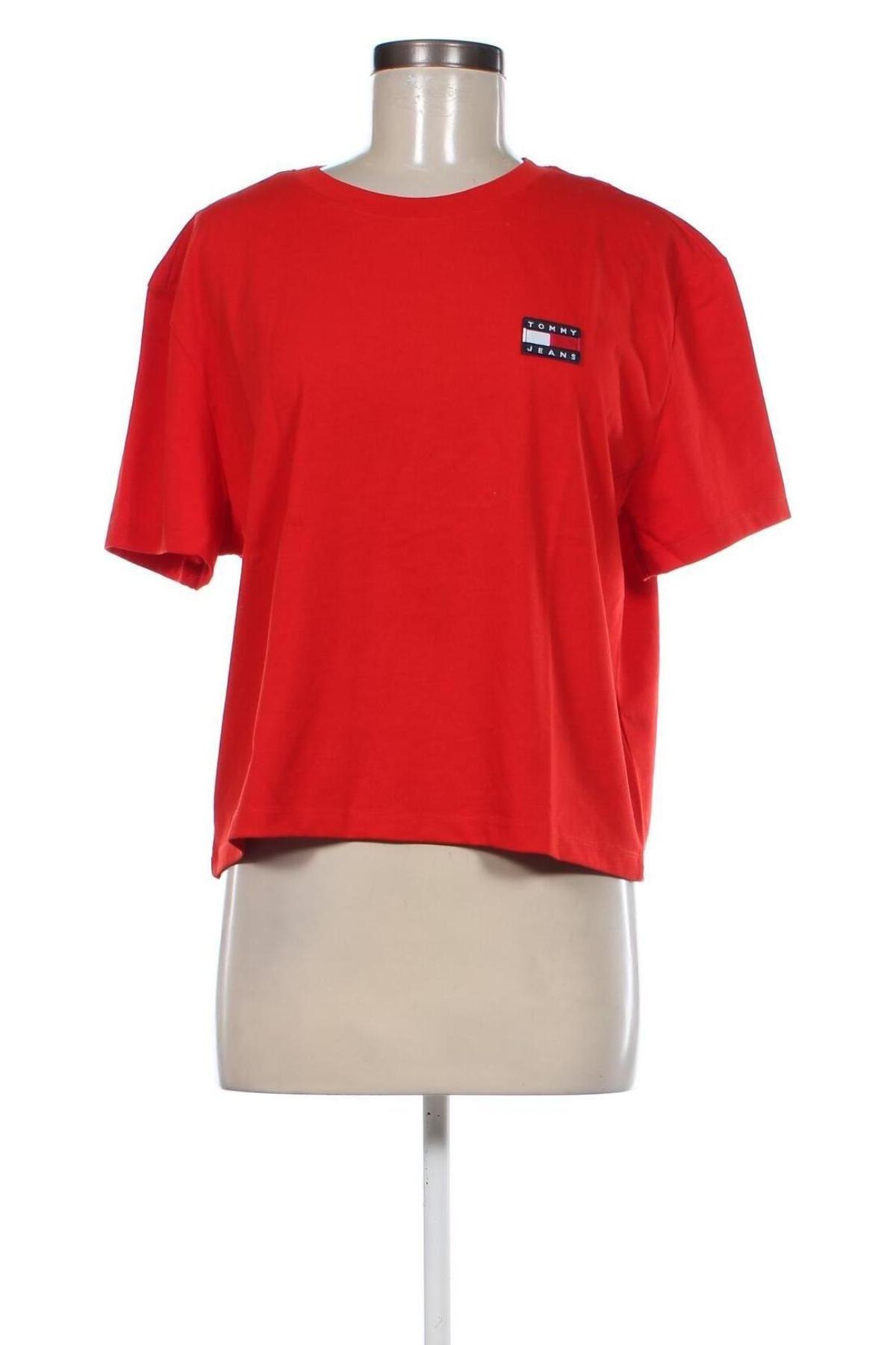 Γυναικείο t-shirt Tommy Hilfiger, Μέγεθος L, Χρώμα Κόκκινο, Τιμή 39,69 €