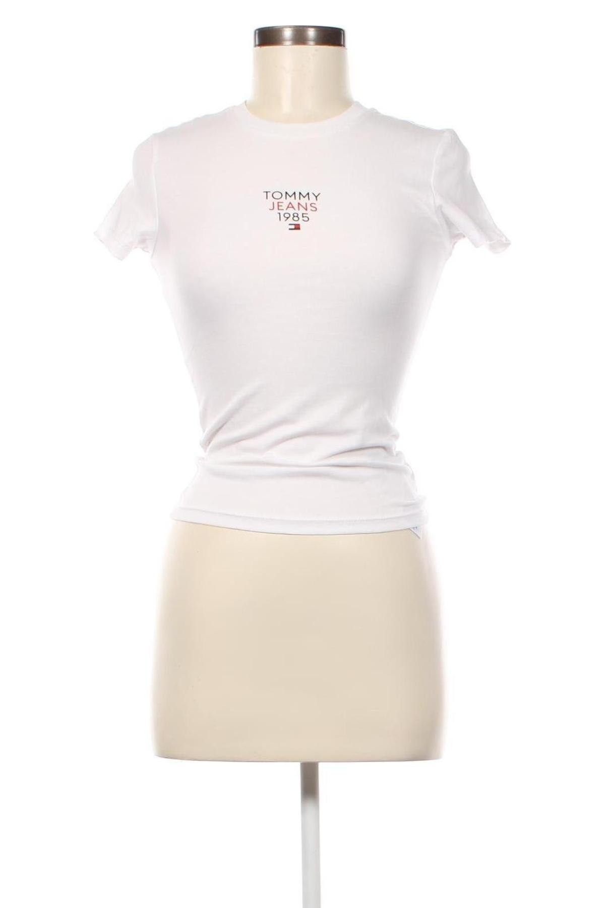Γυναικείο t-shirt Tommy Jeans, Μέγεθος XS, Χρώμα Λευκό, Τιμή 29,77 €