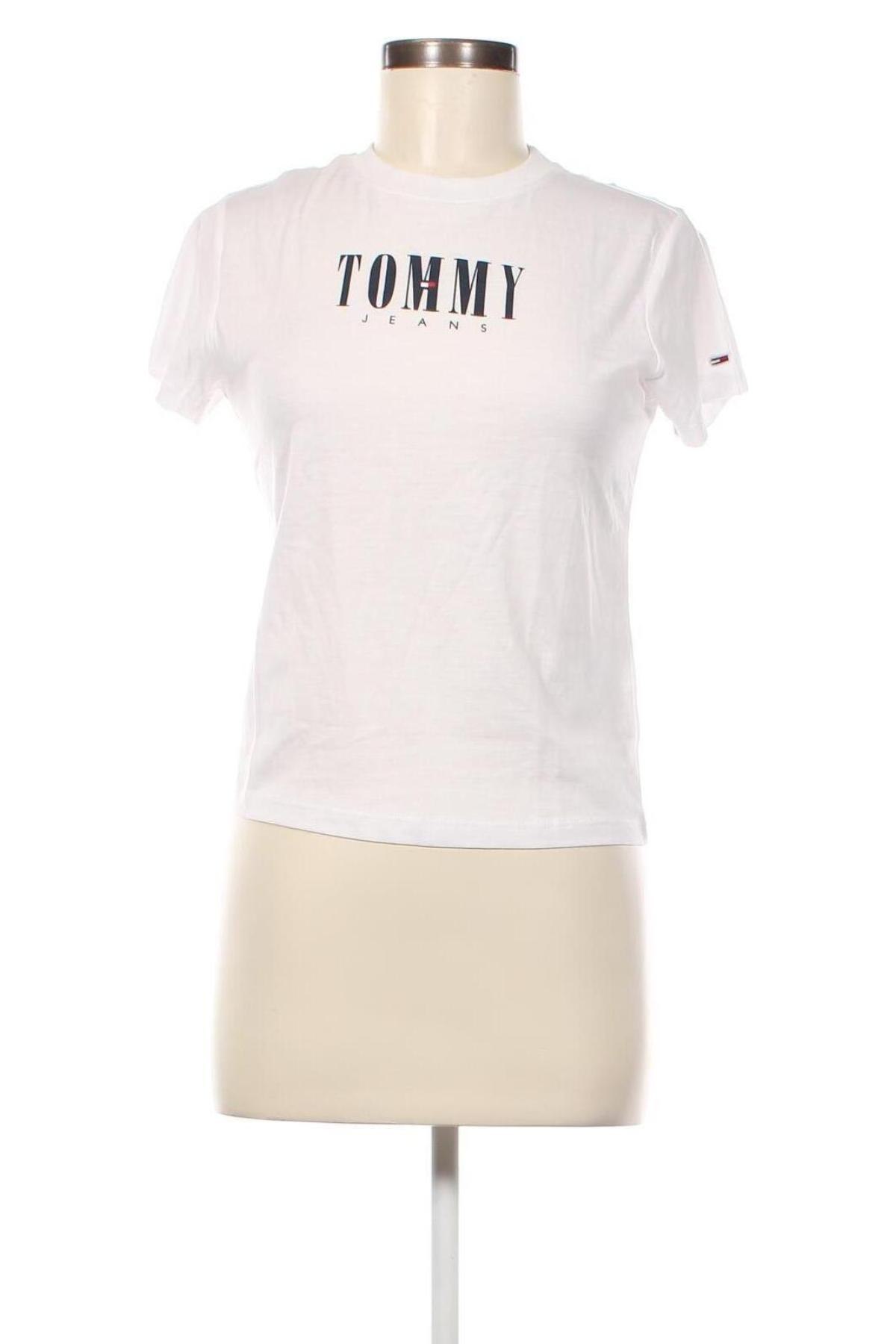 Damen T-Shirt Tommy Jeans, Größe L, Farbe Weiß, Preis € 37,71