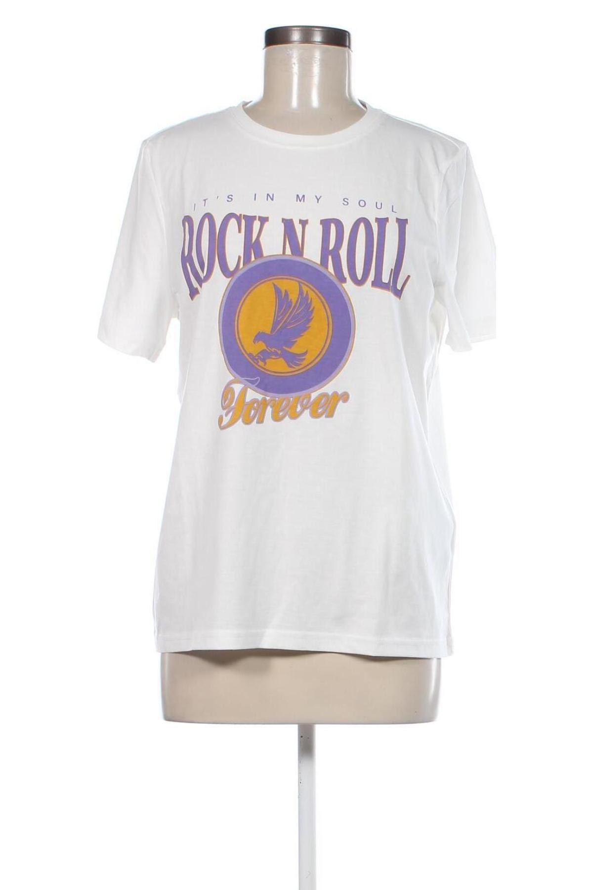Γυναικείο t-shirt VILA, Μέγεθος M, Χρώμα Λευκό, Τιμή 15,98 €