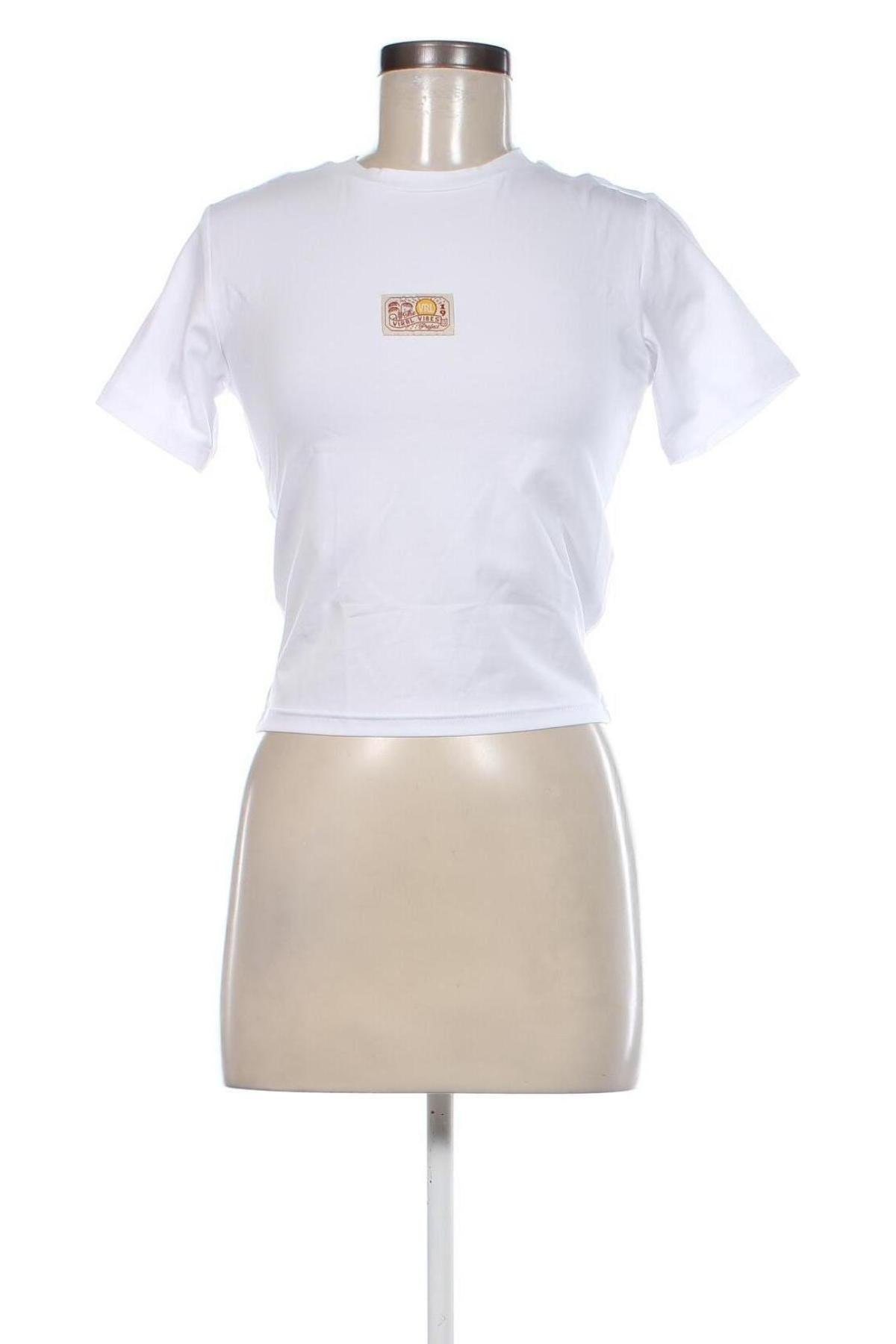 Γυναικείο t-shirt Viral Vibes, Μέγεθος M, Χρώμα Λευκό, Τιμή 10,21 €