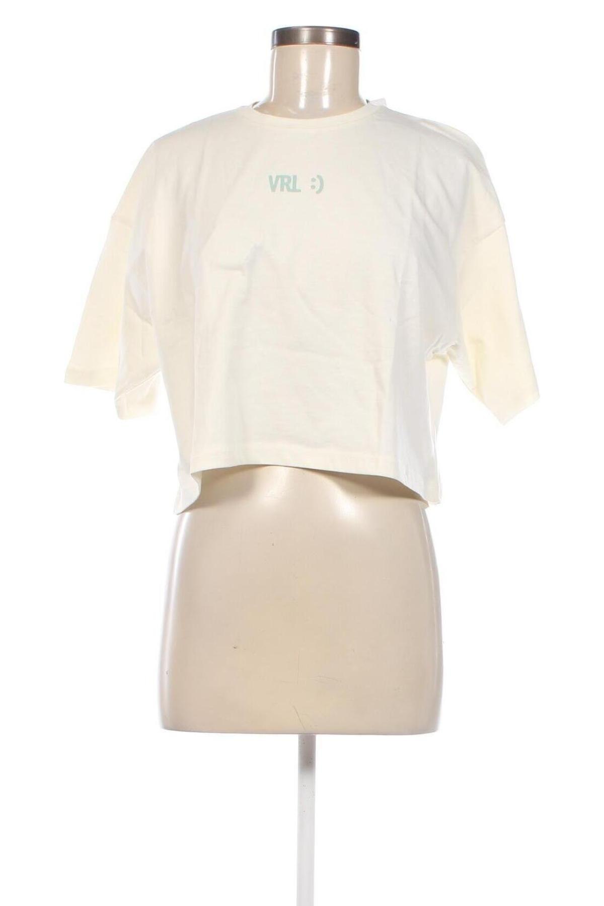 Damen T-Shirt Viral Vibes, Größe L, Farbe Ecru, Preis € 8,35