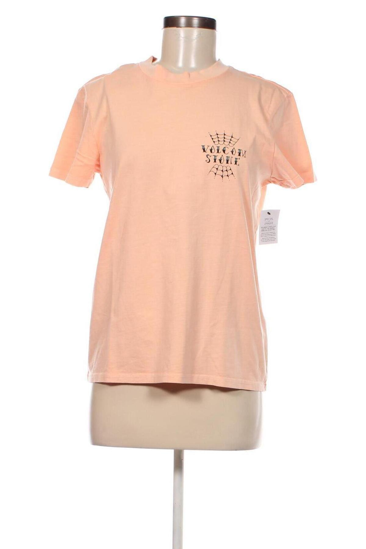 Damen T-Shirt Volcom, Größe S, Farbe Orange, Preis 31,96 €