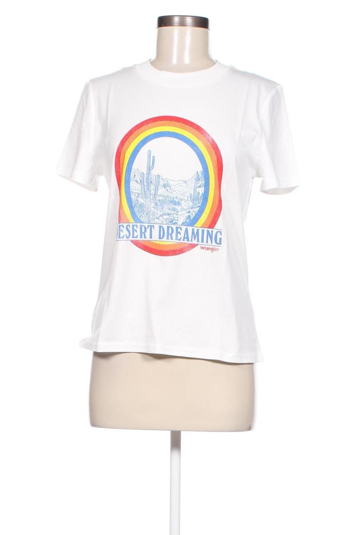 Damen T-Shirt Wrangler, Größe S, Farbe Weiß, Preis 17,58 €