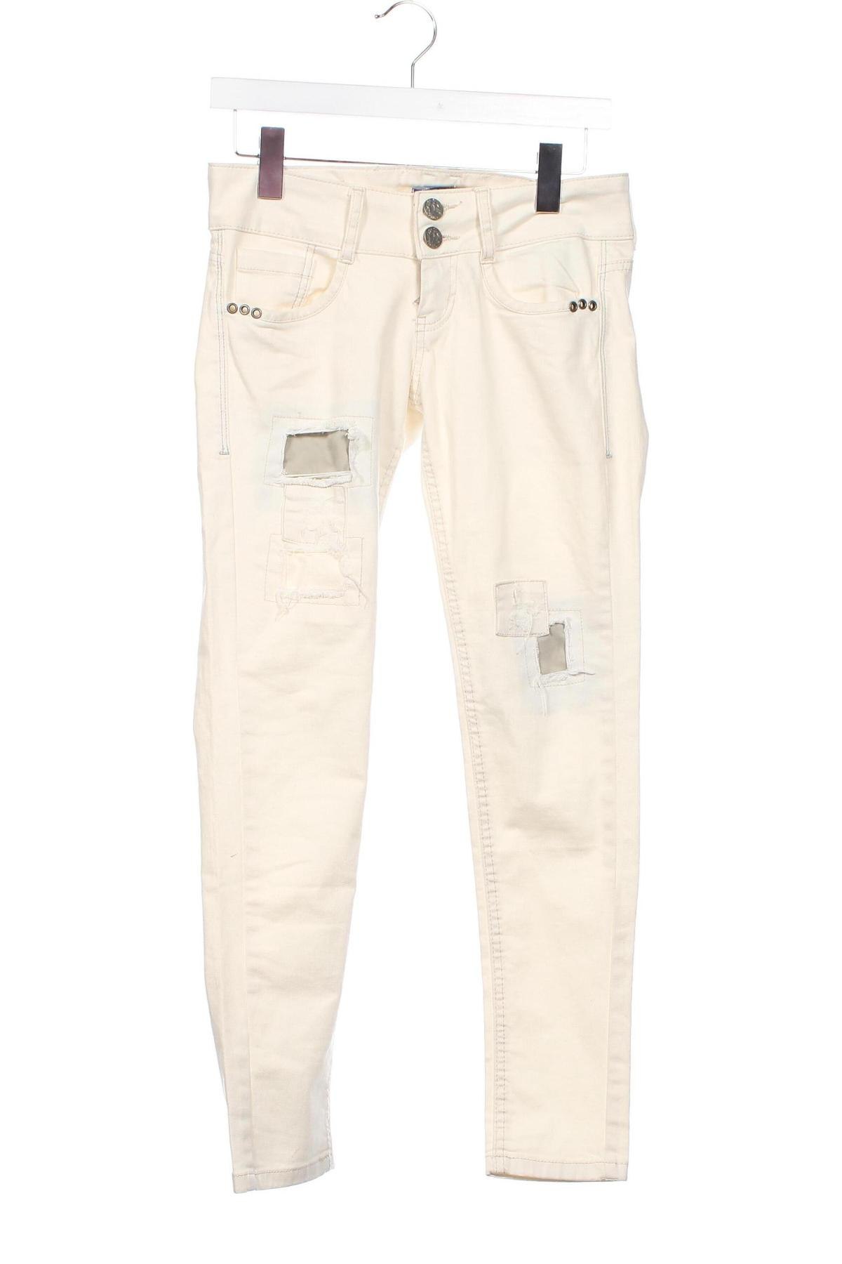 Damskie jeansy Bershka, Rozmiar S, Kolor Biały, Cena 41,99 zł