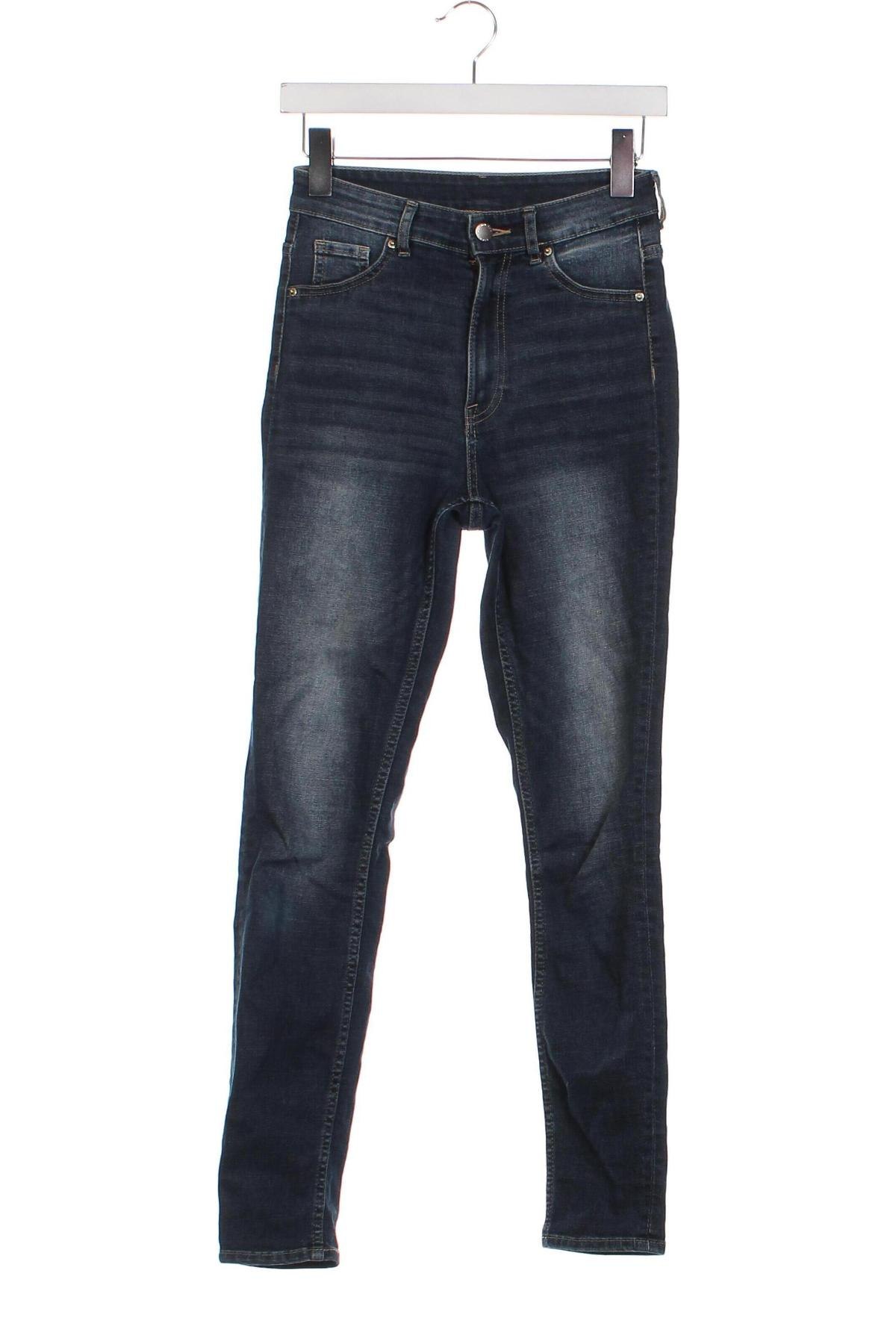 Damskie jeansy H&M, Rozmiar XS, Kolor Niebieski, Cena 41,99 zł