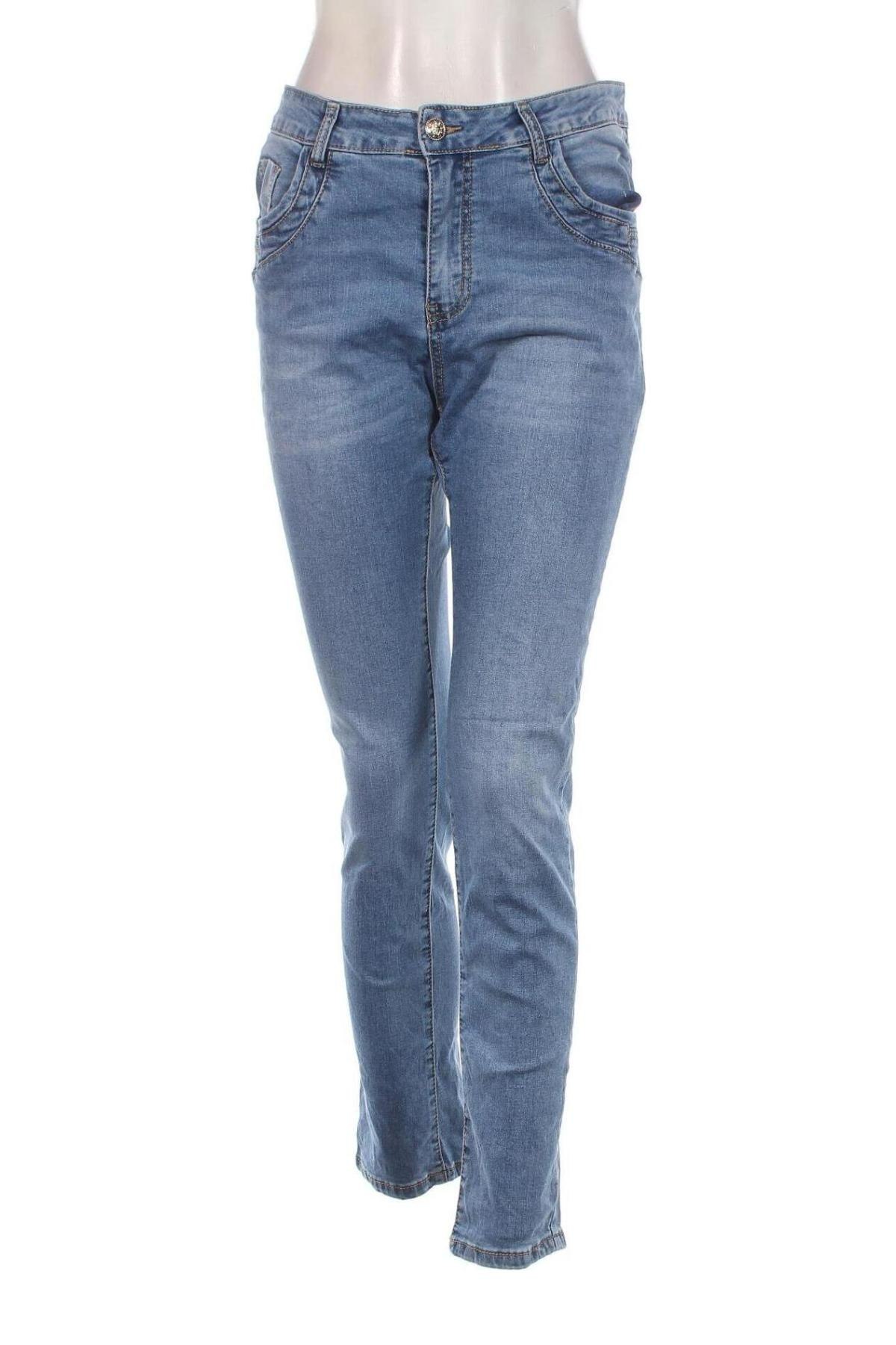Γυναικείο Τζίν KAROSTAR, Μέγεθος XL, Χρώμα Μπλέ, Τιμή 9,87 €