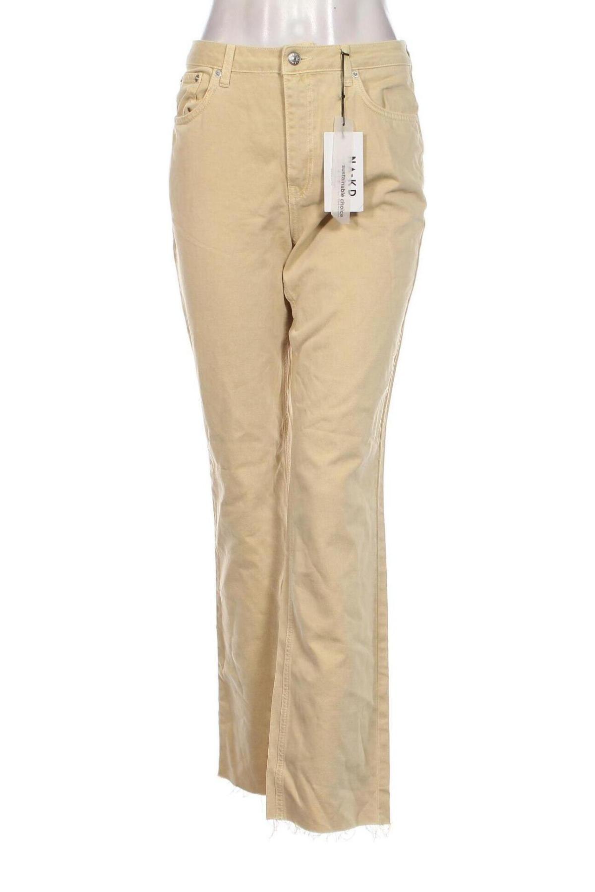 Damen Jeans NA-KD, Größe S, Farbe Beige, Preis 32,36 €