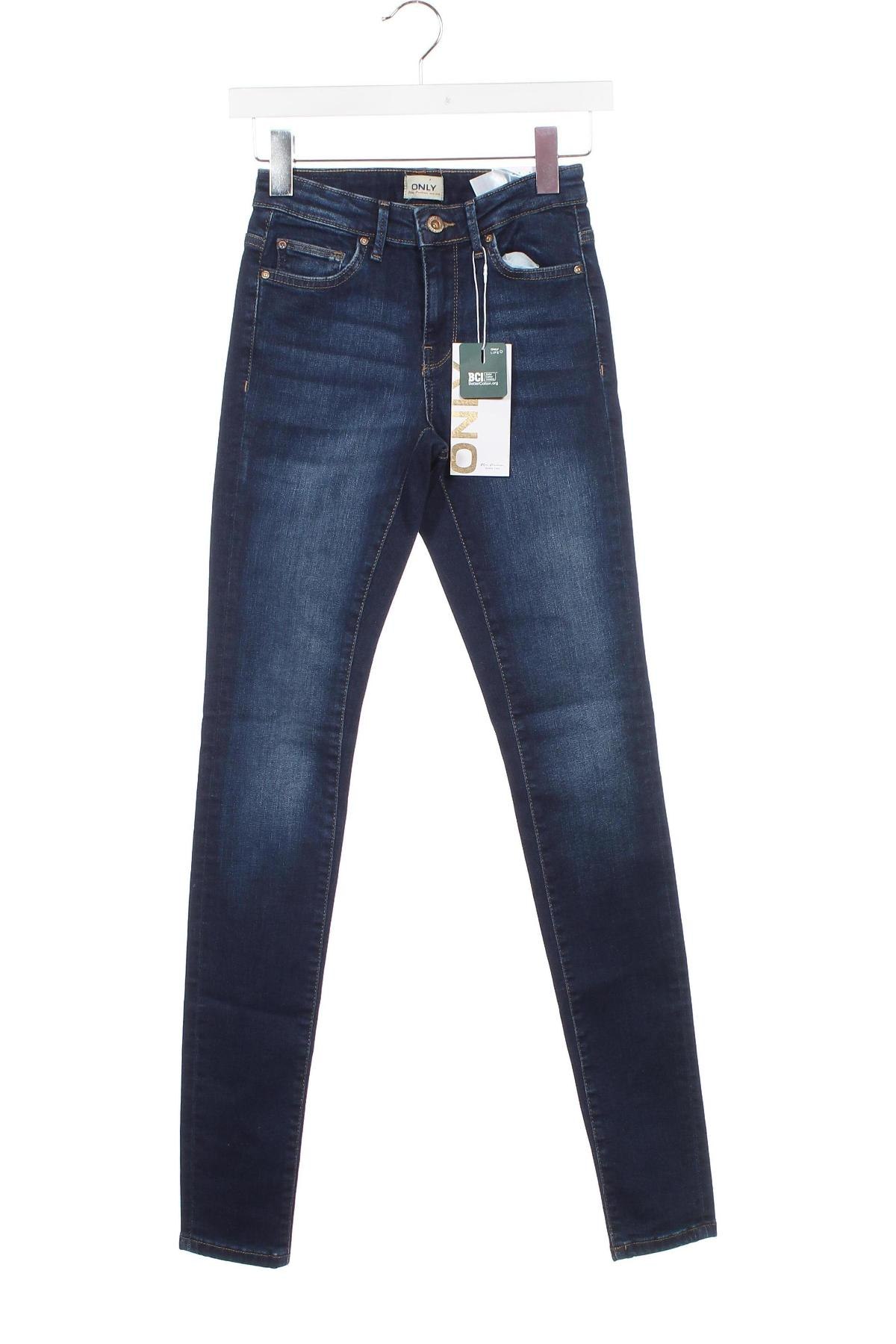 Dámske džínsy  ONLY, Veľkosť XS, Farba Modrá, Cena  27,90 €