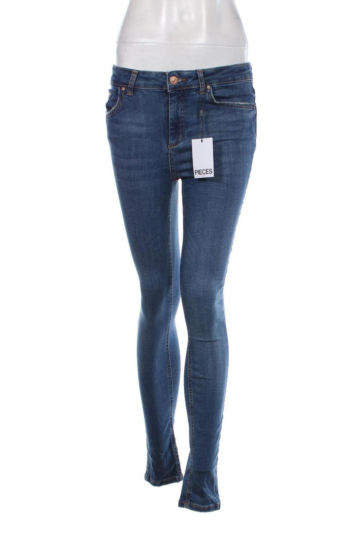 Dámské džíny  Pieces, Velikost M, Barva Modrá, Cena  614,00 Kč
