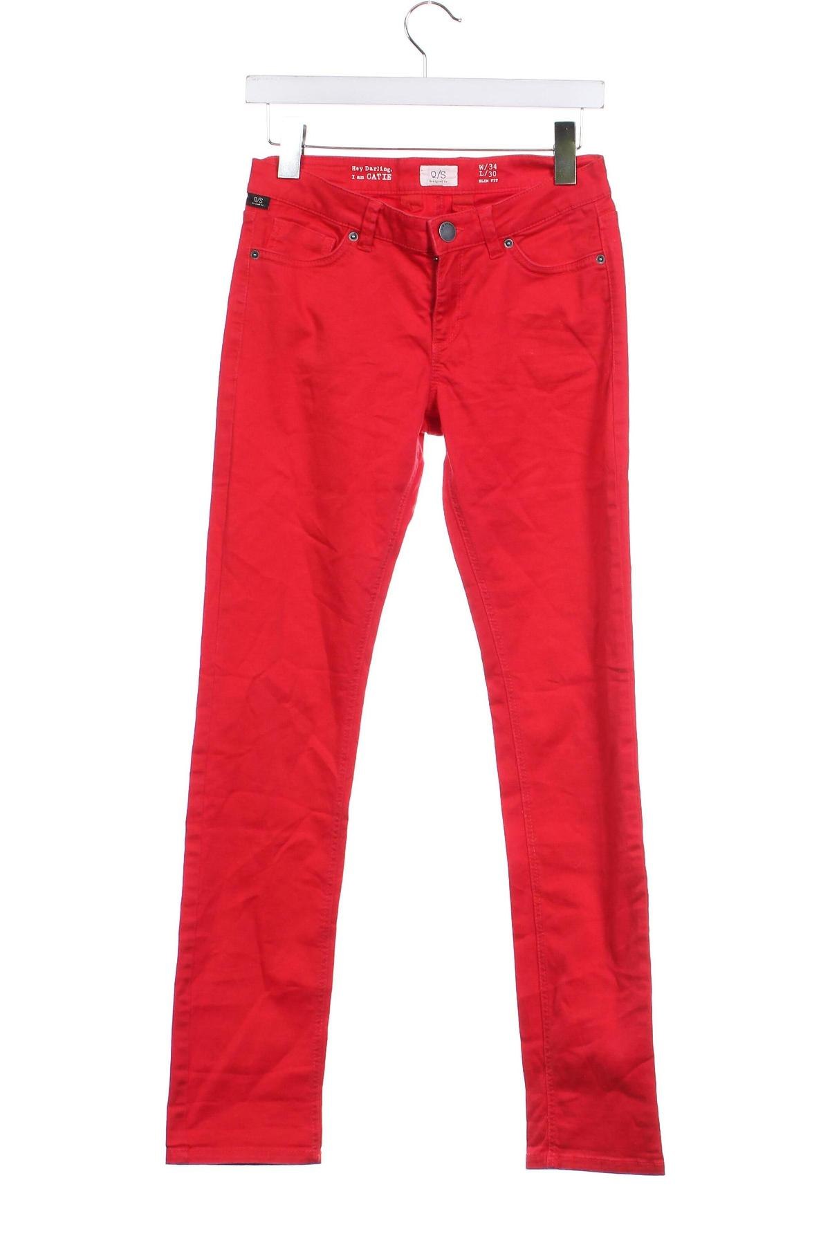 Damen Jeans Q/S by S.Oliver, Größe S, Farbe Rot, Preis 11,41 €