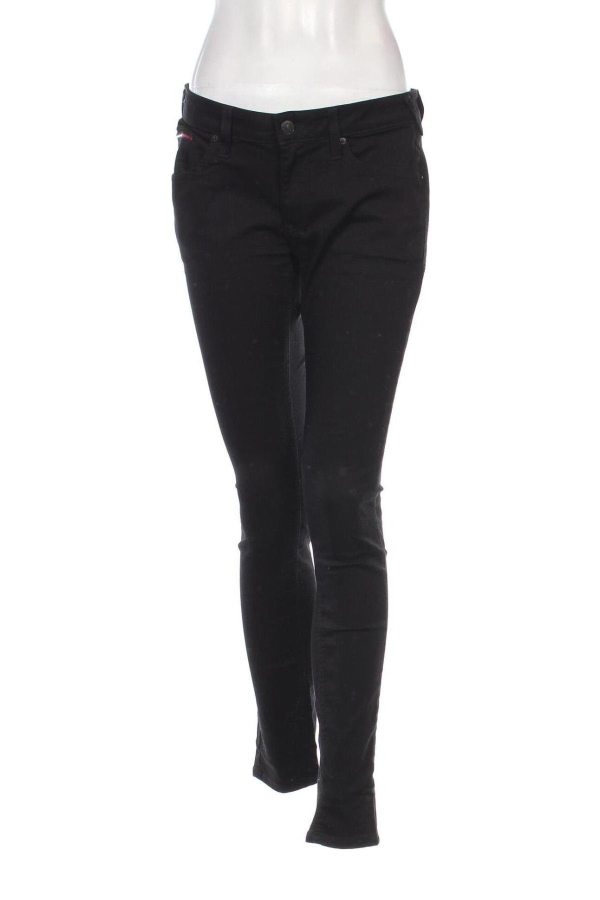 Дамски дънки Tommy Jeans, Размер L, Цвят Черен, Цена 41,25 лв.