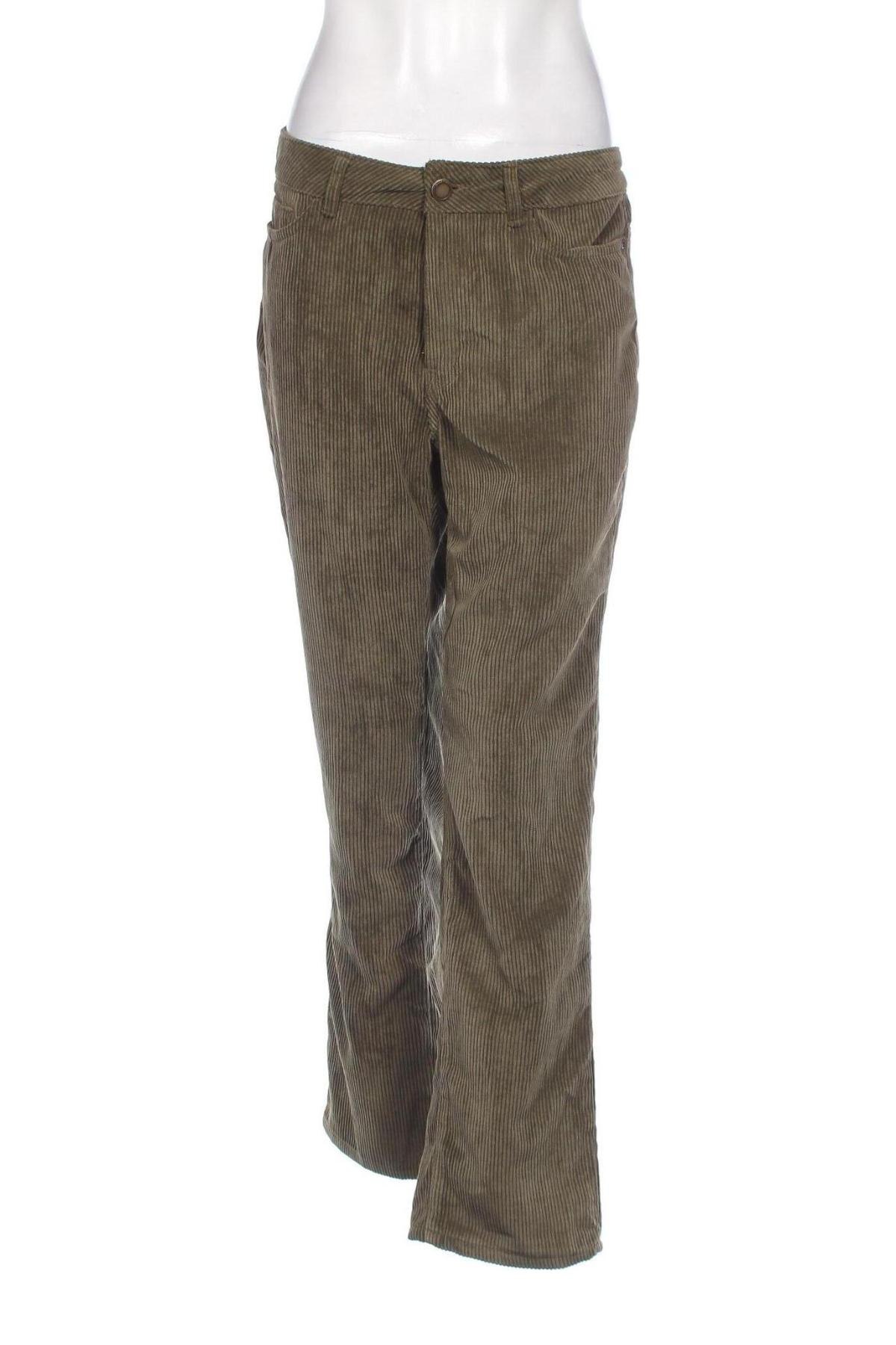 Pantaloni de velvet de femei, Mărime M, Culoare Verde, Preț 42,93 Lei