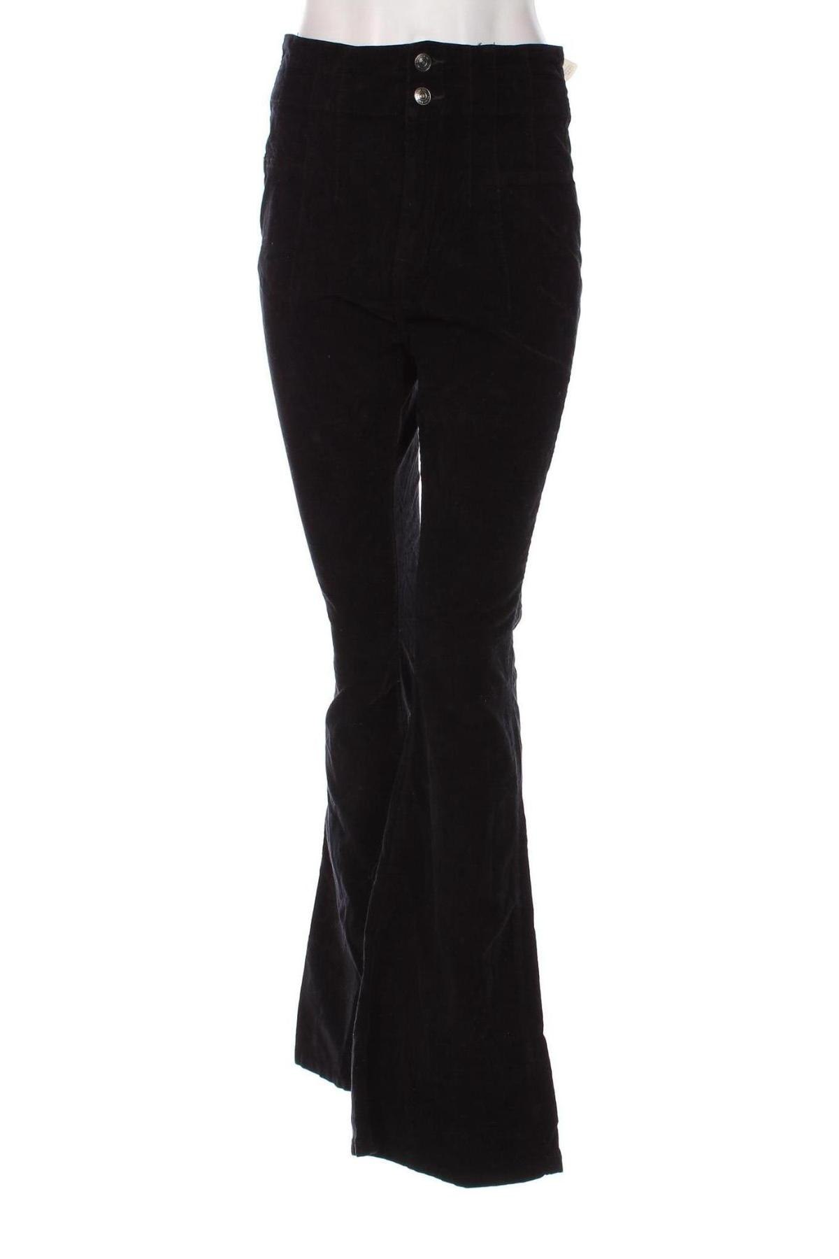 Pantaloni de velvet de femei, Mărime M, Culoare Negru, Preț 38,16 Lei