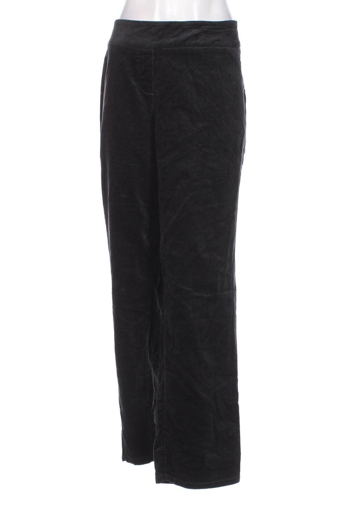 Pantaloni de velvet de femei Alia, Mărime 3XL, Culoare Negru, Preț 52,46 Lei