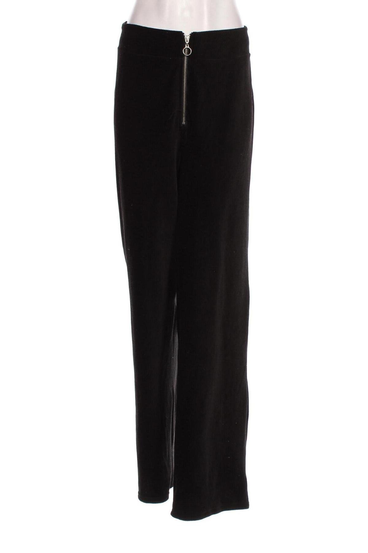 Pantaloni de velvet de femei Colloseum, Mărime XL, Culoare Negru, Preț 75,66 Lei