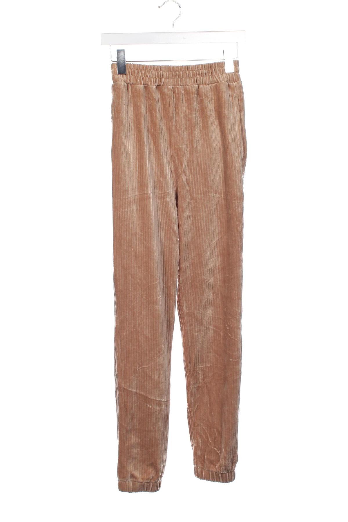 Pantaloni de velvet de femei H&M, Mărime XS, Culoare Bej, Preț 42,93 Lei