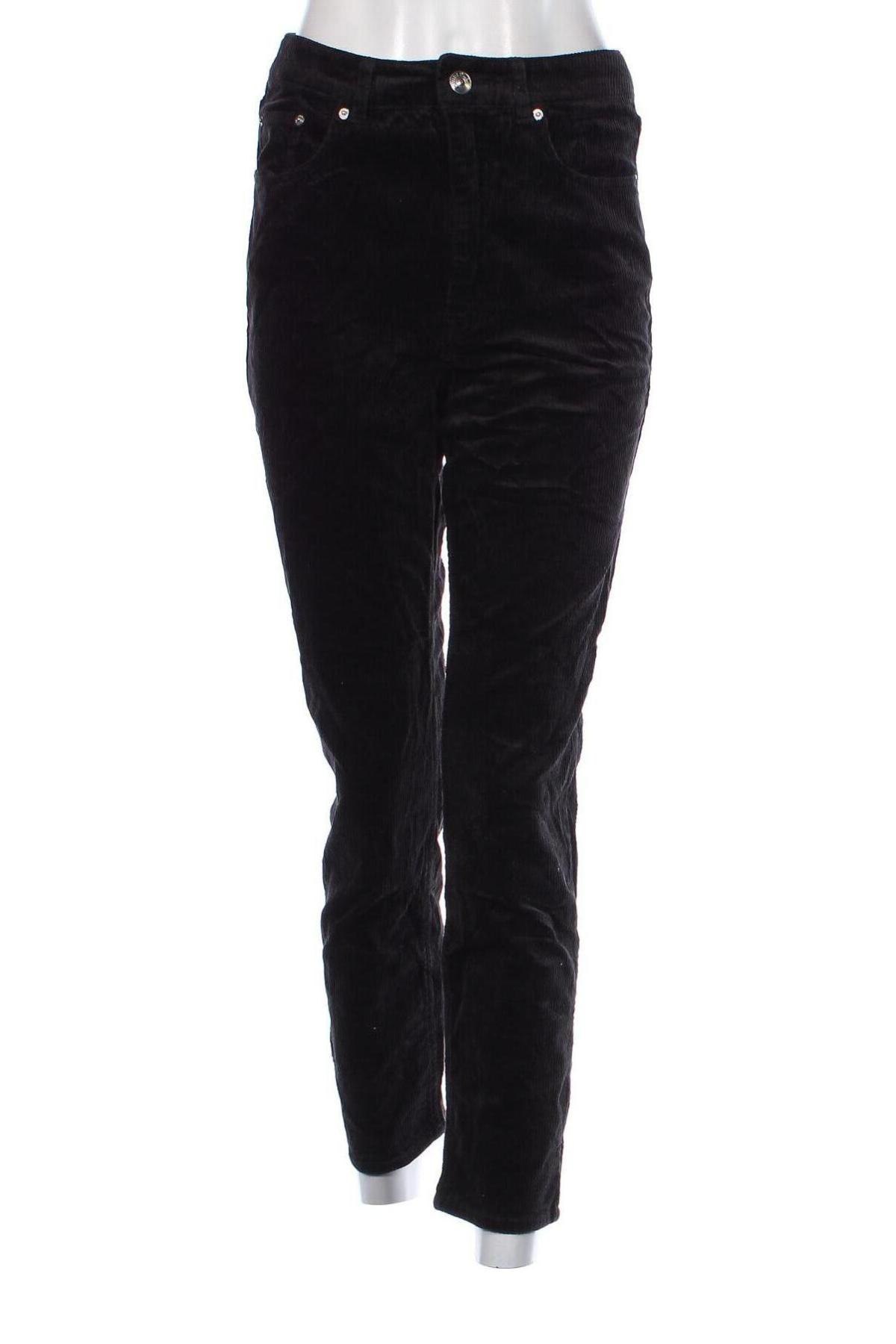 Pantaloni de velvet de femei H&M Divided, Mărime M, Culoare Negru, Preț 38,16 Lei