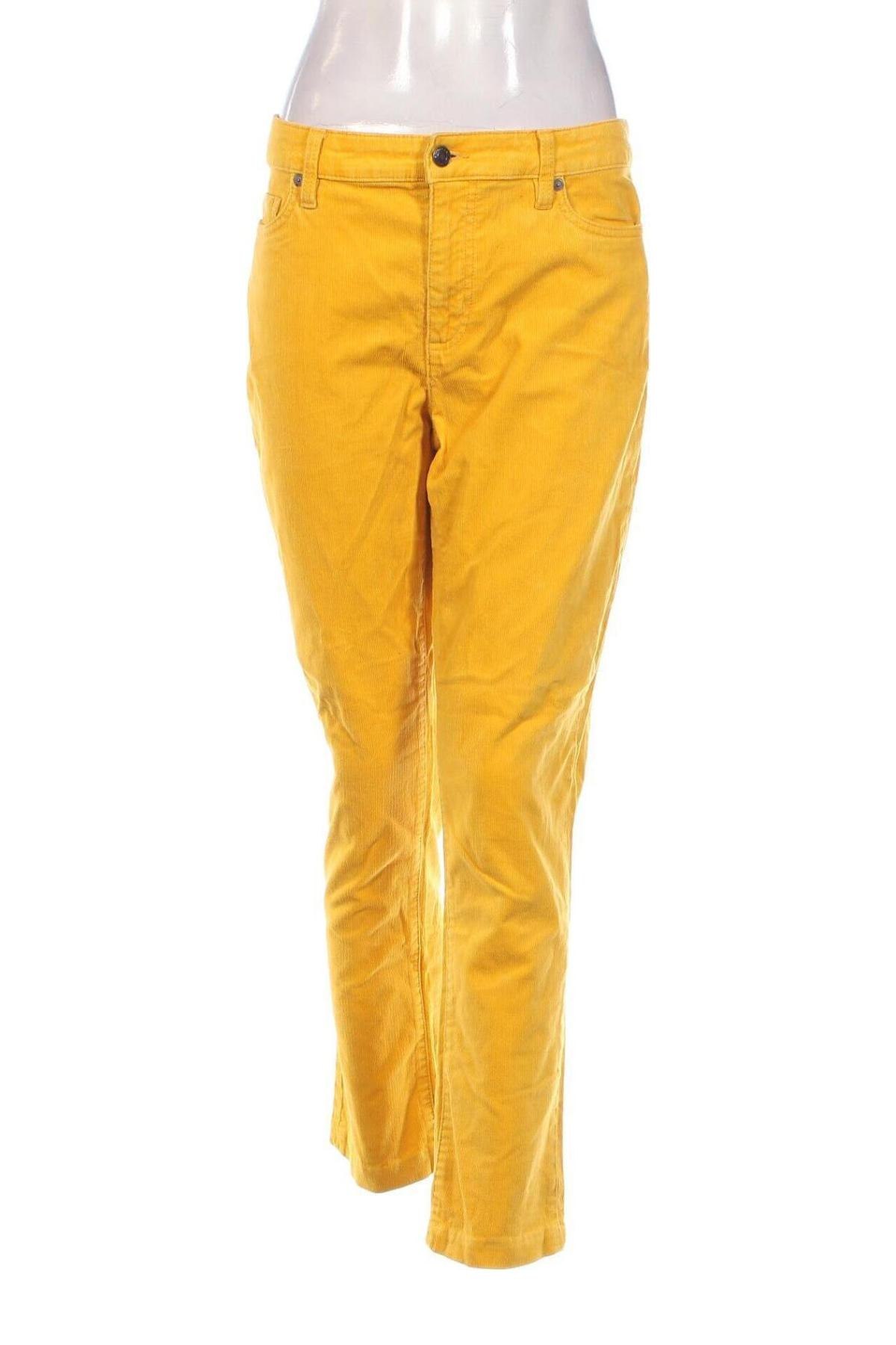 Γυναικείο κοτλέ παντελόνι Land's End, Μέγεθος M, Χρώμα Κίτρινο, Τιμή 11,41 €