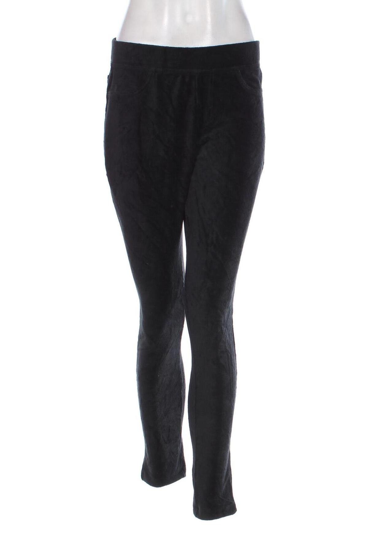 Γυναικείο κοτλέ παντελόνι Laura Torelli, Μέγεθος M, Χρώμα Μαύρο, Τιμή 5,38 €