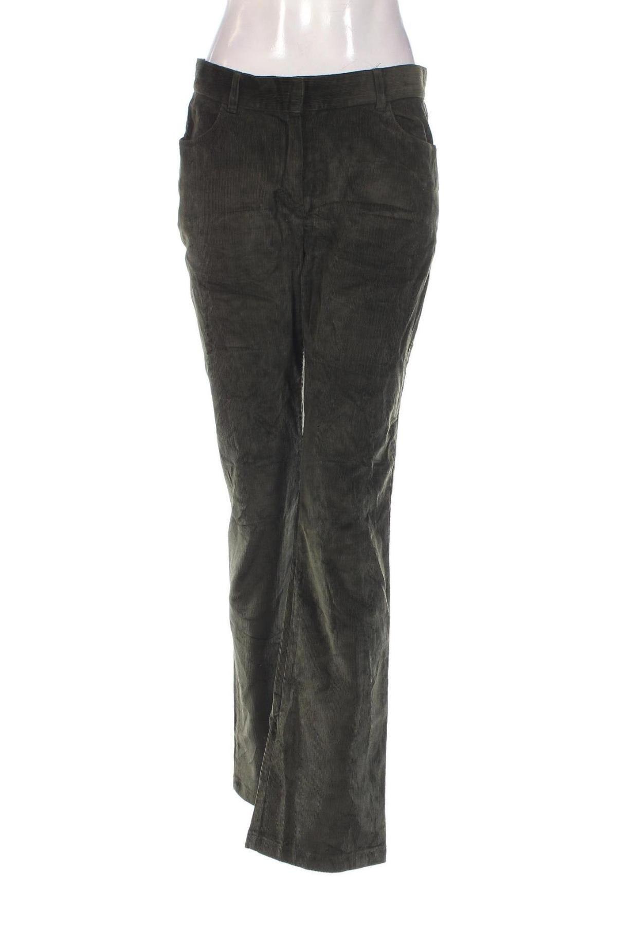 Γυναικείο κοτλέ παντελόνι Max&Co., Μέγεθος L, Χρώμα Πράσινο, Τιμή 39,46 €