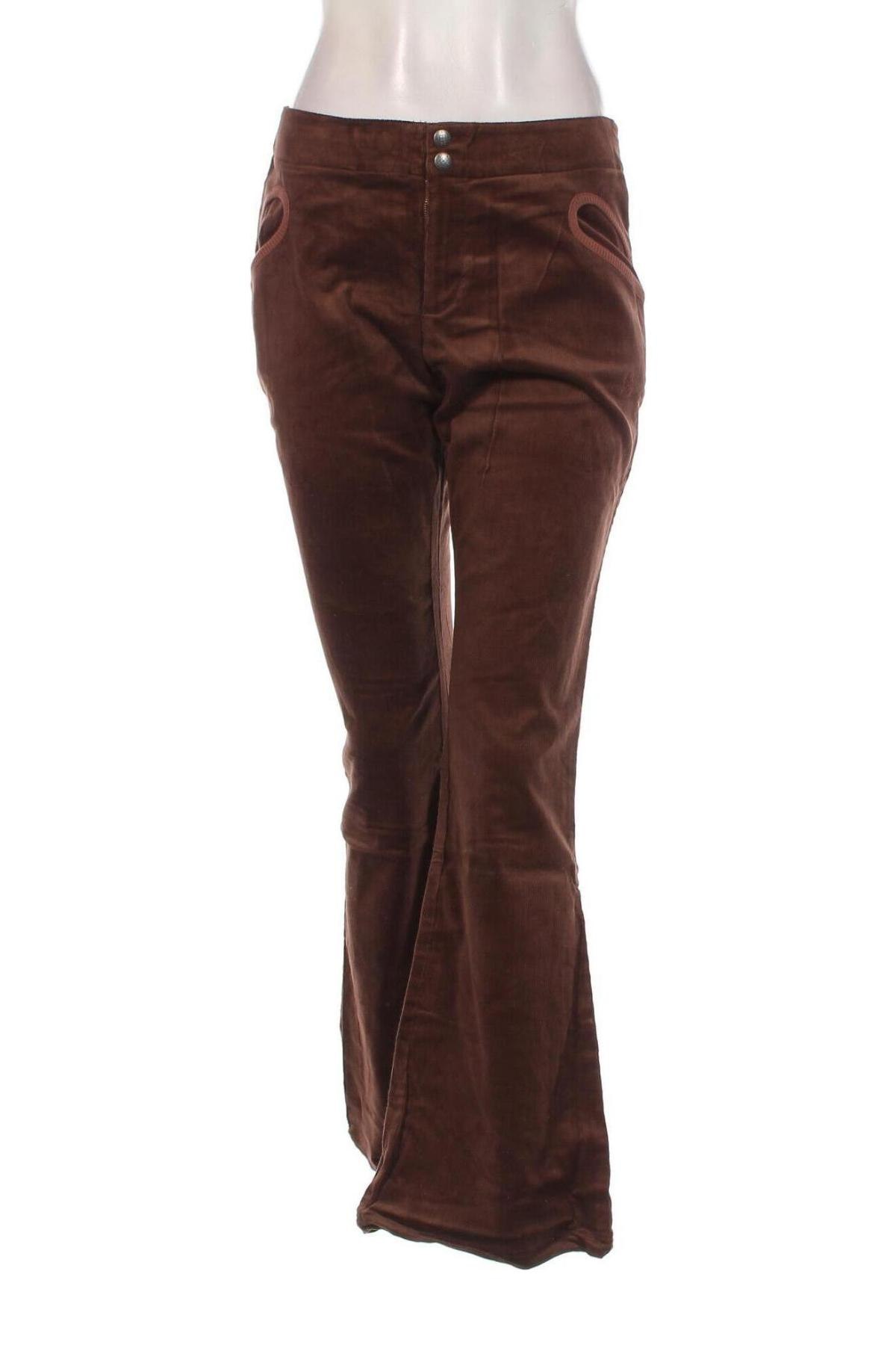 Pantaloni de velvet de femei Oxbow, Mărime S, Culoare Maro, Preț 7,99 Lei