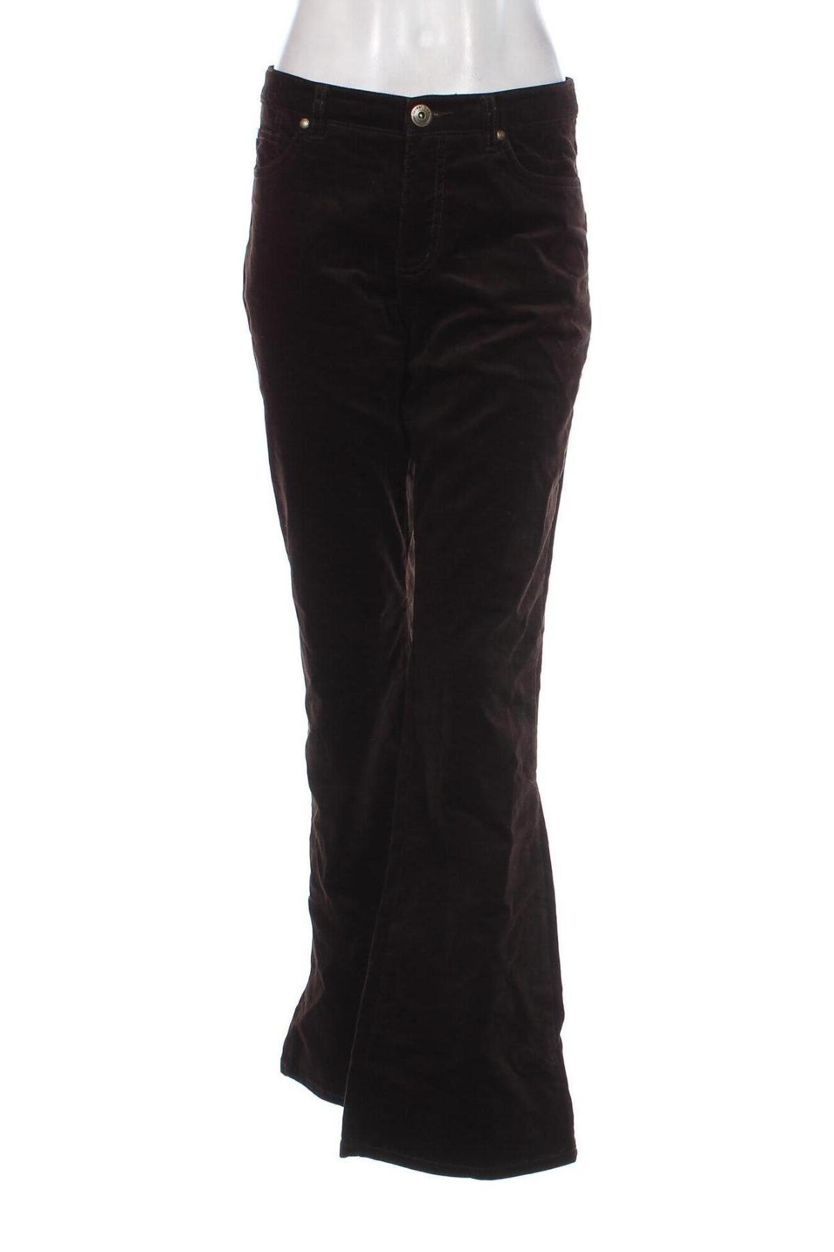 Pantaloni de velvet de femei Street One, Mărime M, Culoare Maro, Preț 60,69 Lei